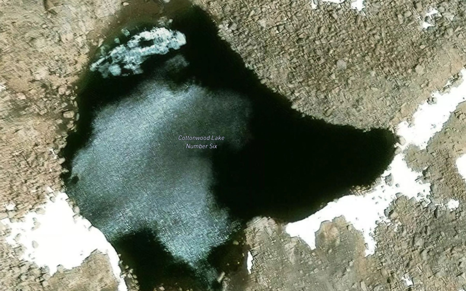 Satellite map of the Cottonwood Lake Number Six