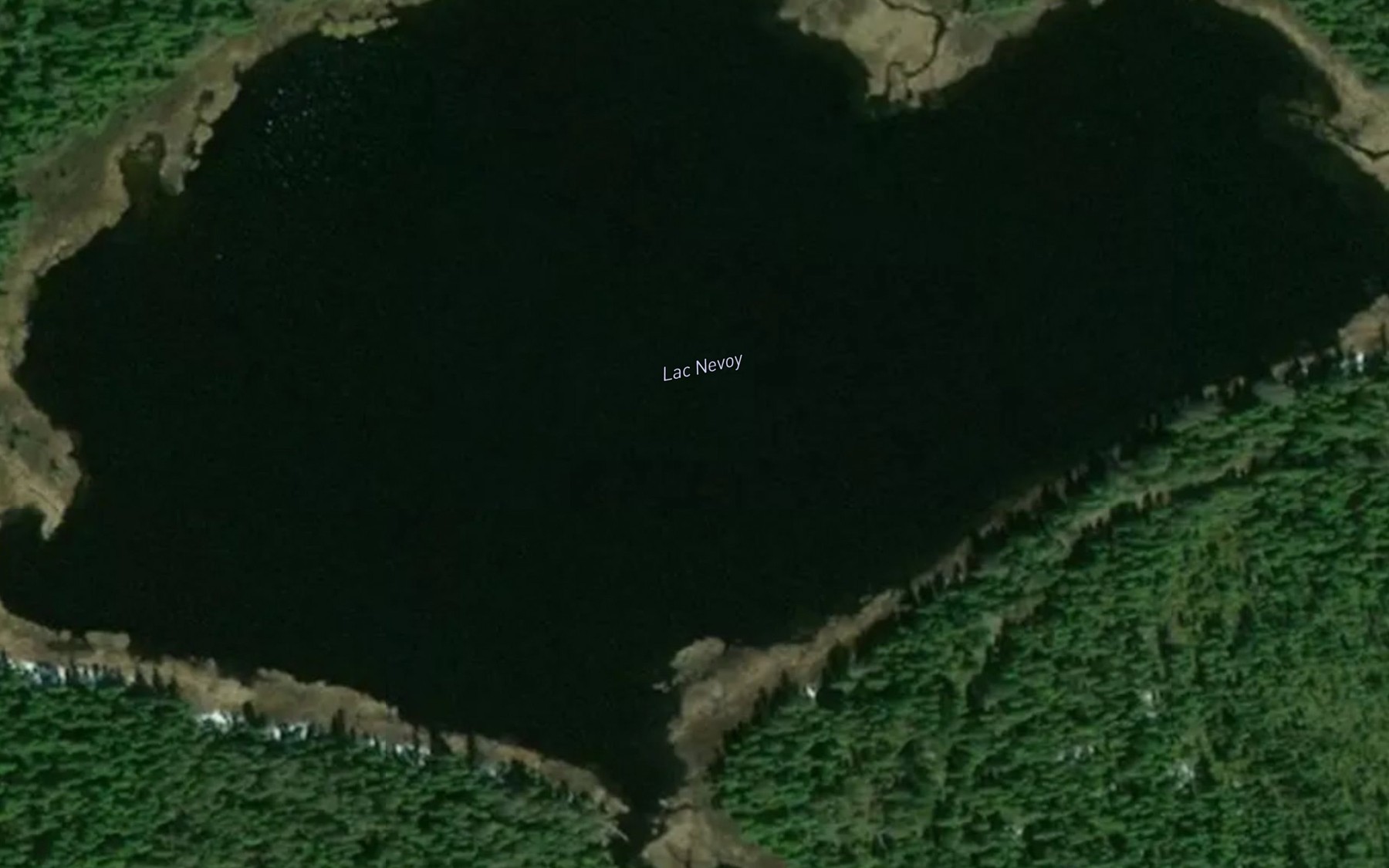 Satellite map of the Lac Nevoy