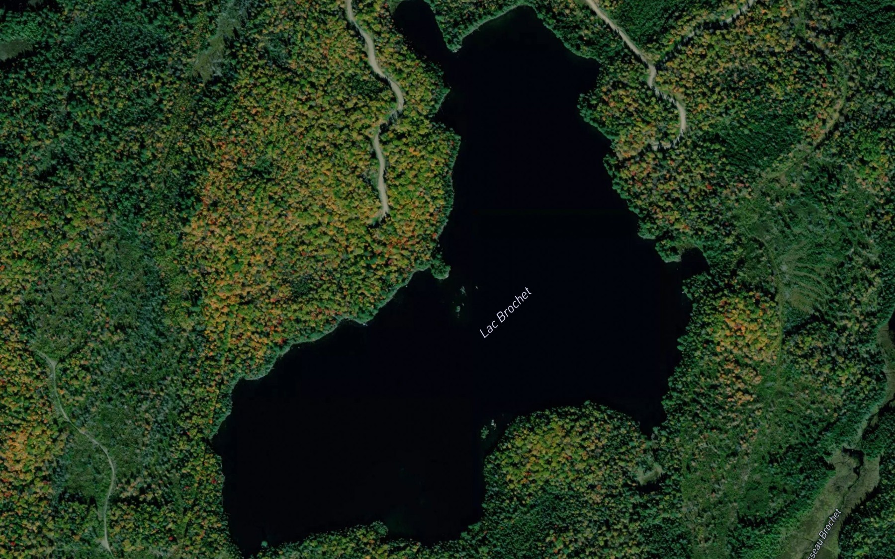 Satellite map of the Lac Brochet