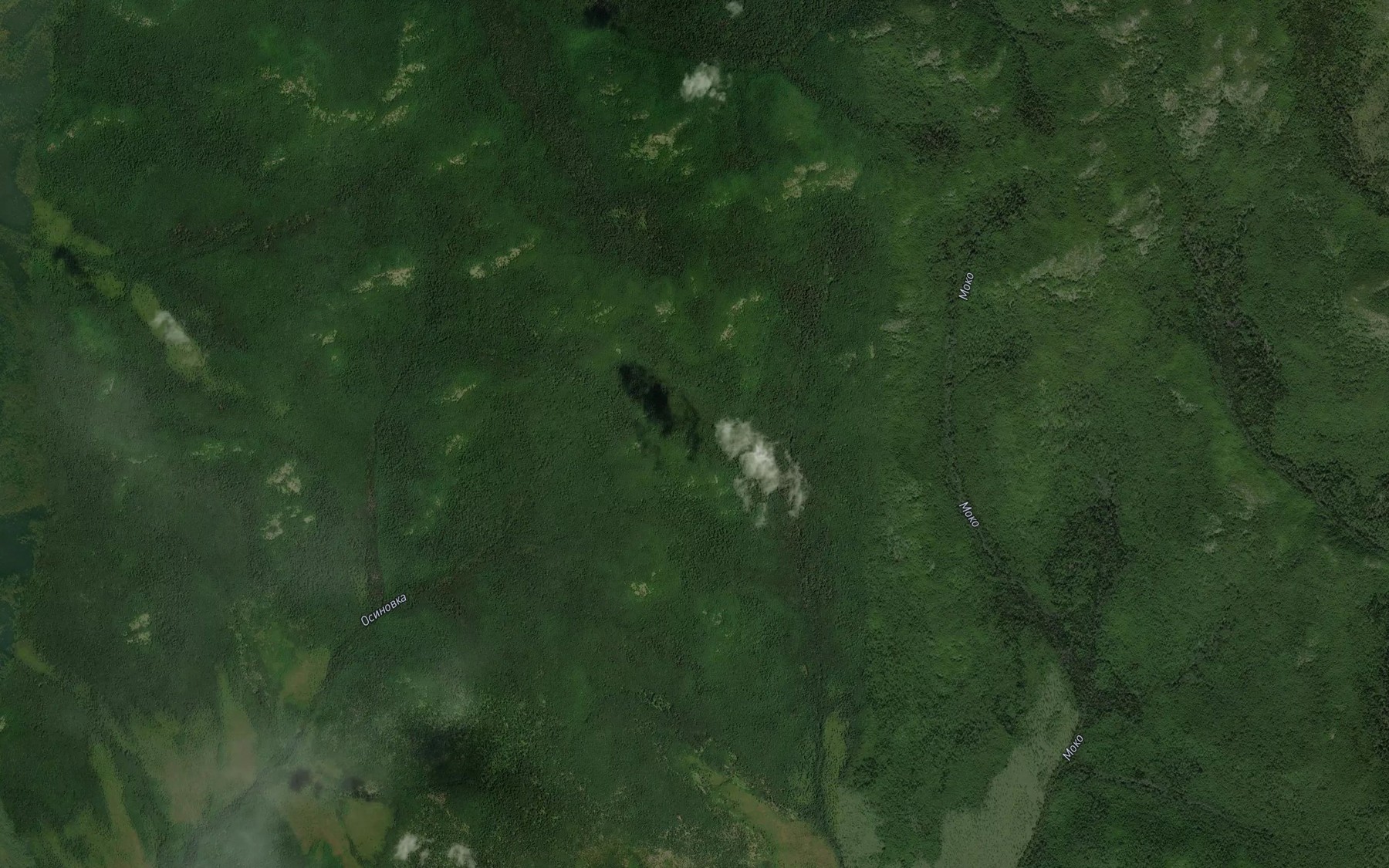 Satellite map of the Aksha