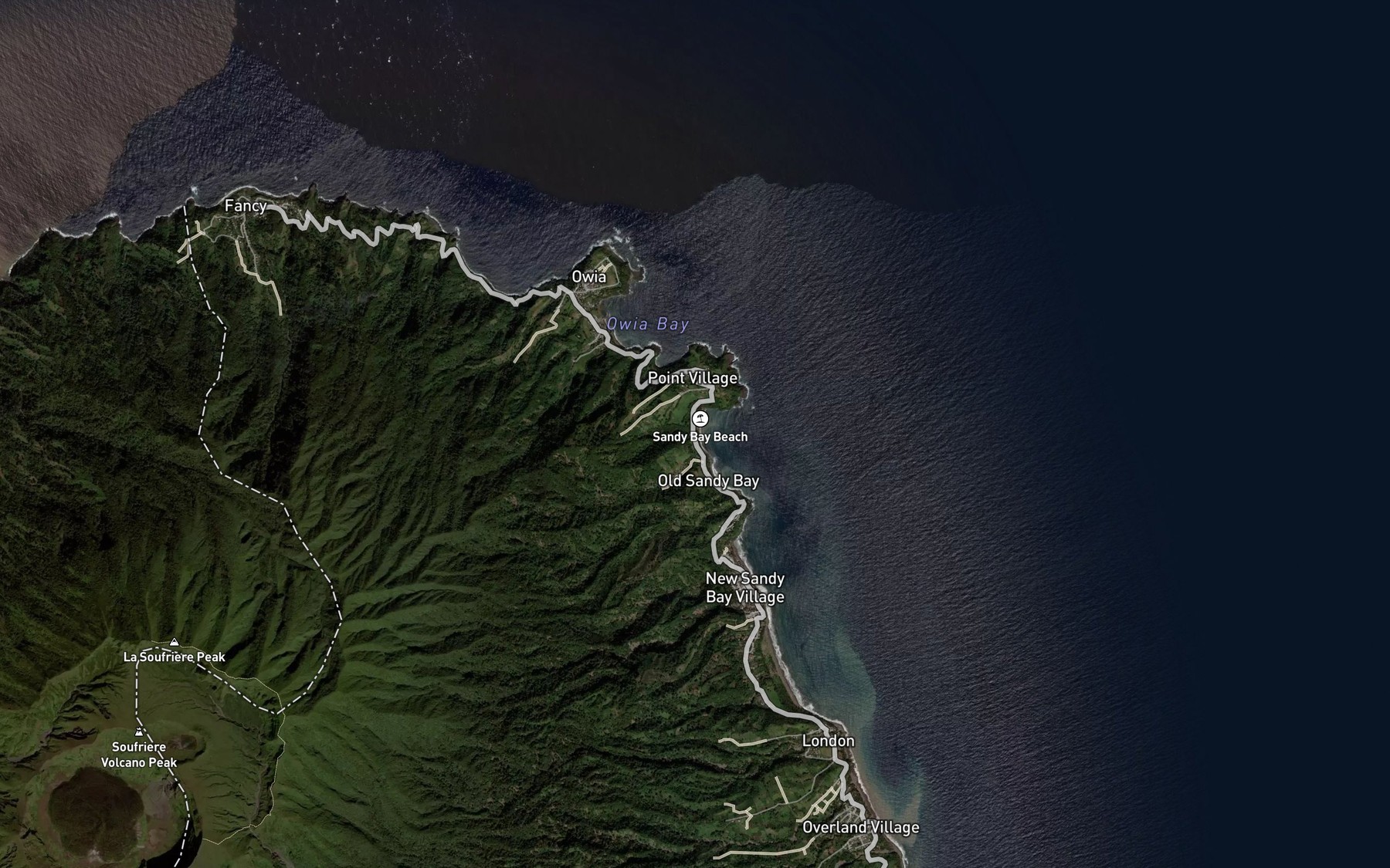 Satellite map of the Belleisle Gutter