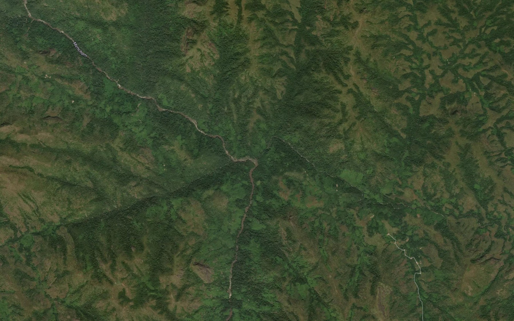 Satellite map of the Benange