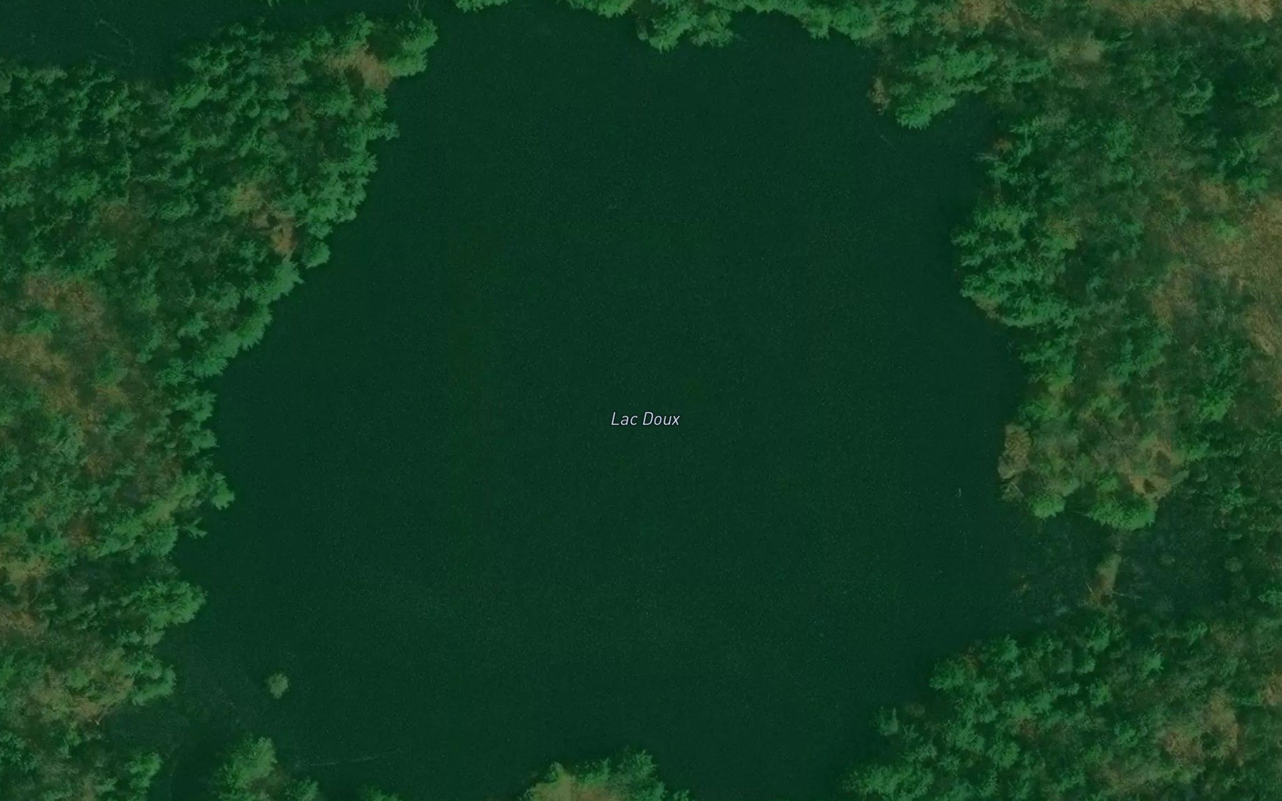 Satellite map of the Lac Doux