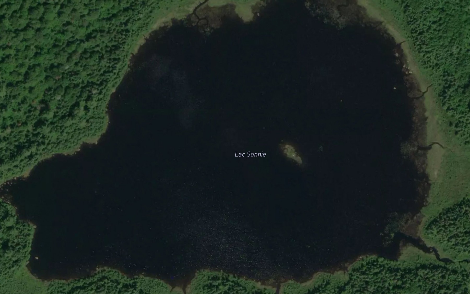 Satellite map of the Lac Sonnie
