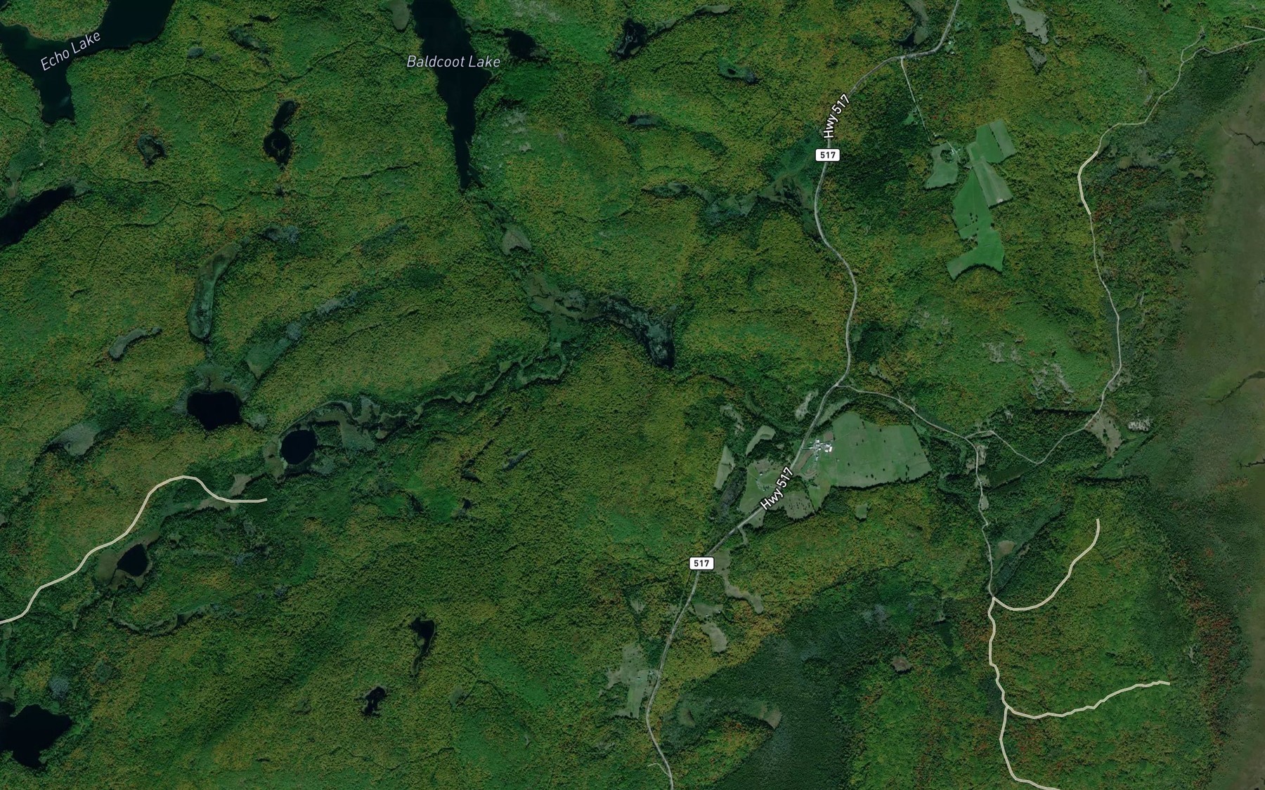 Satellite map of the Menzies Pond