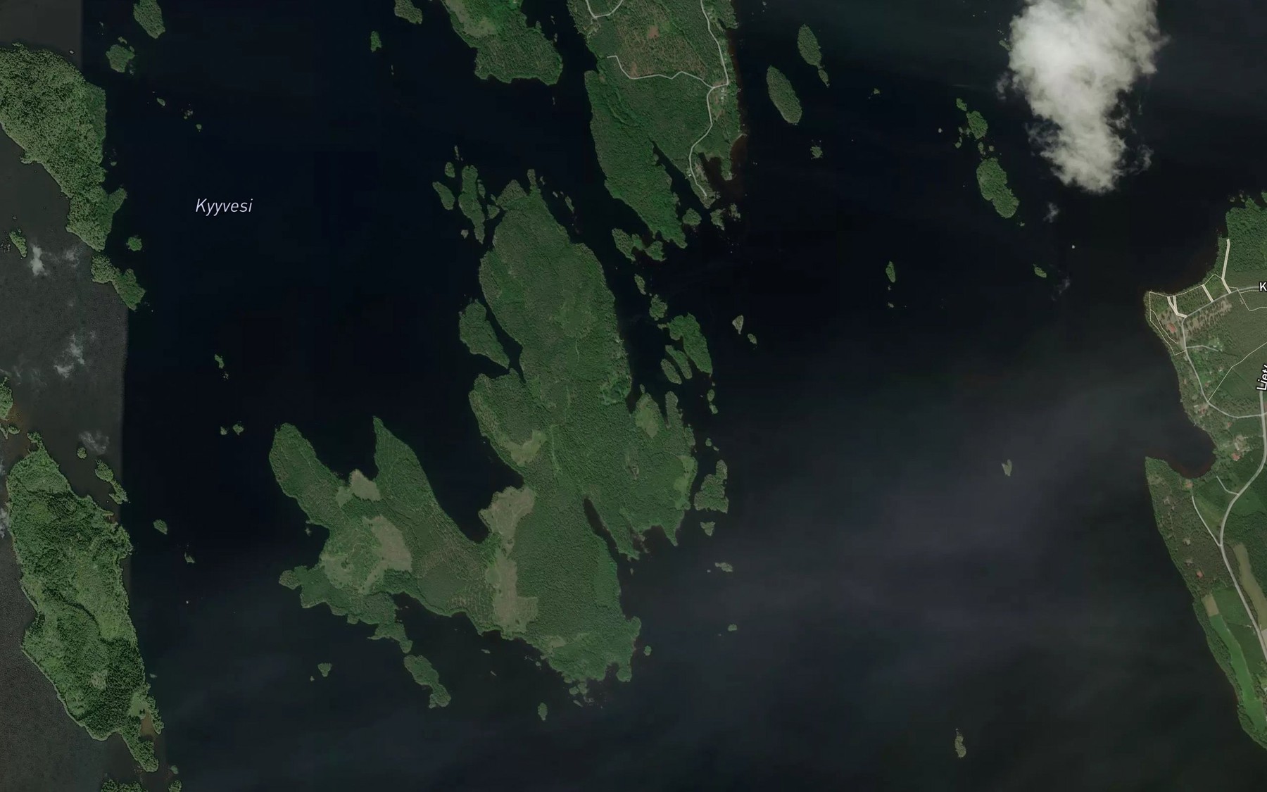 Satellite map of the Saunalahti