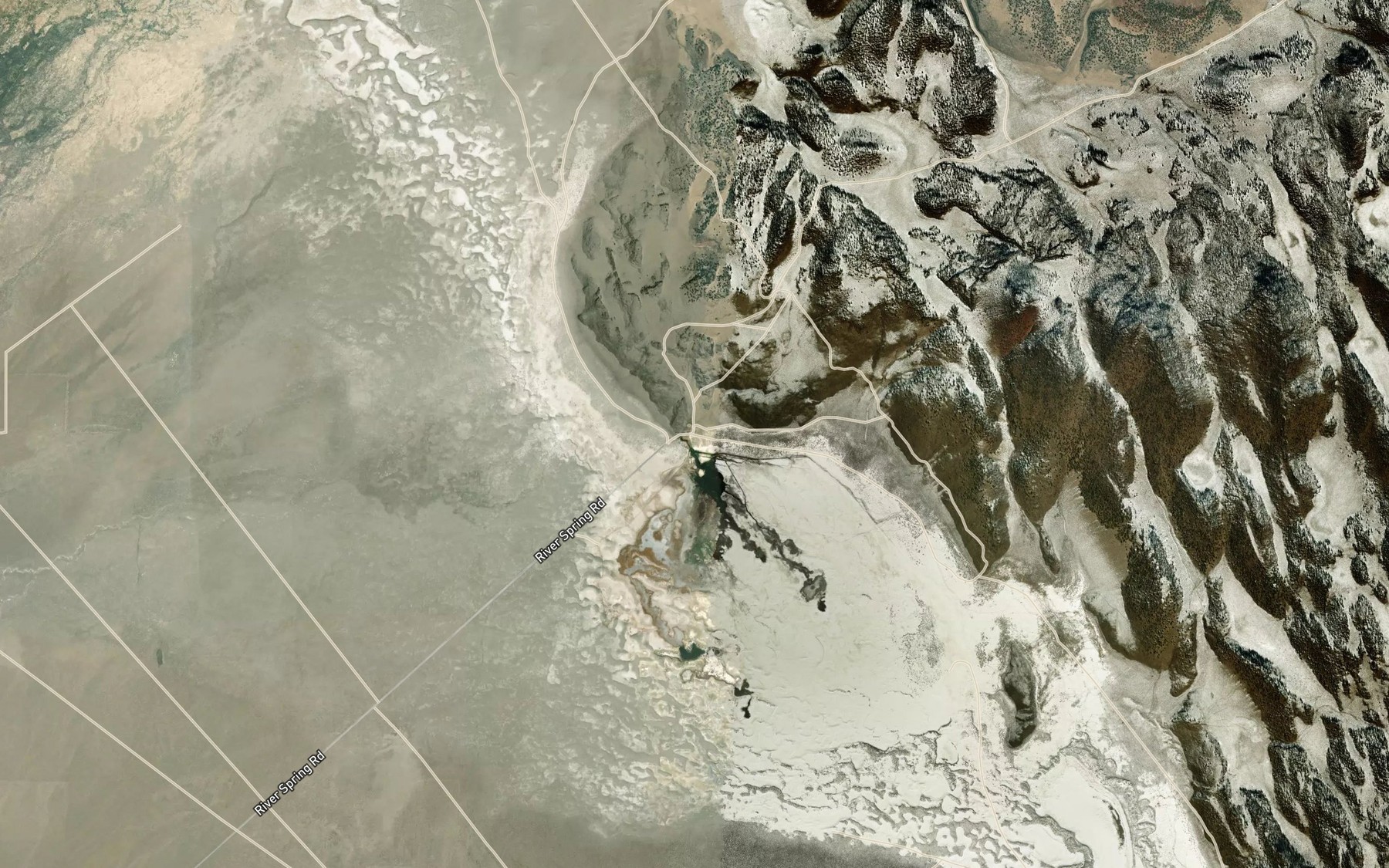 Satellite map of the River Spring