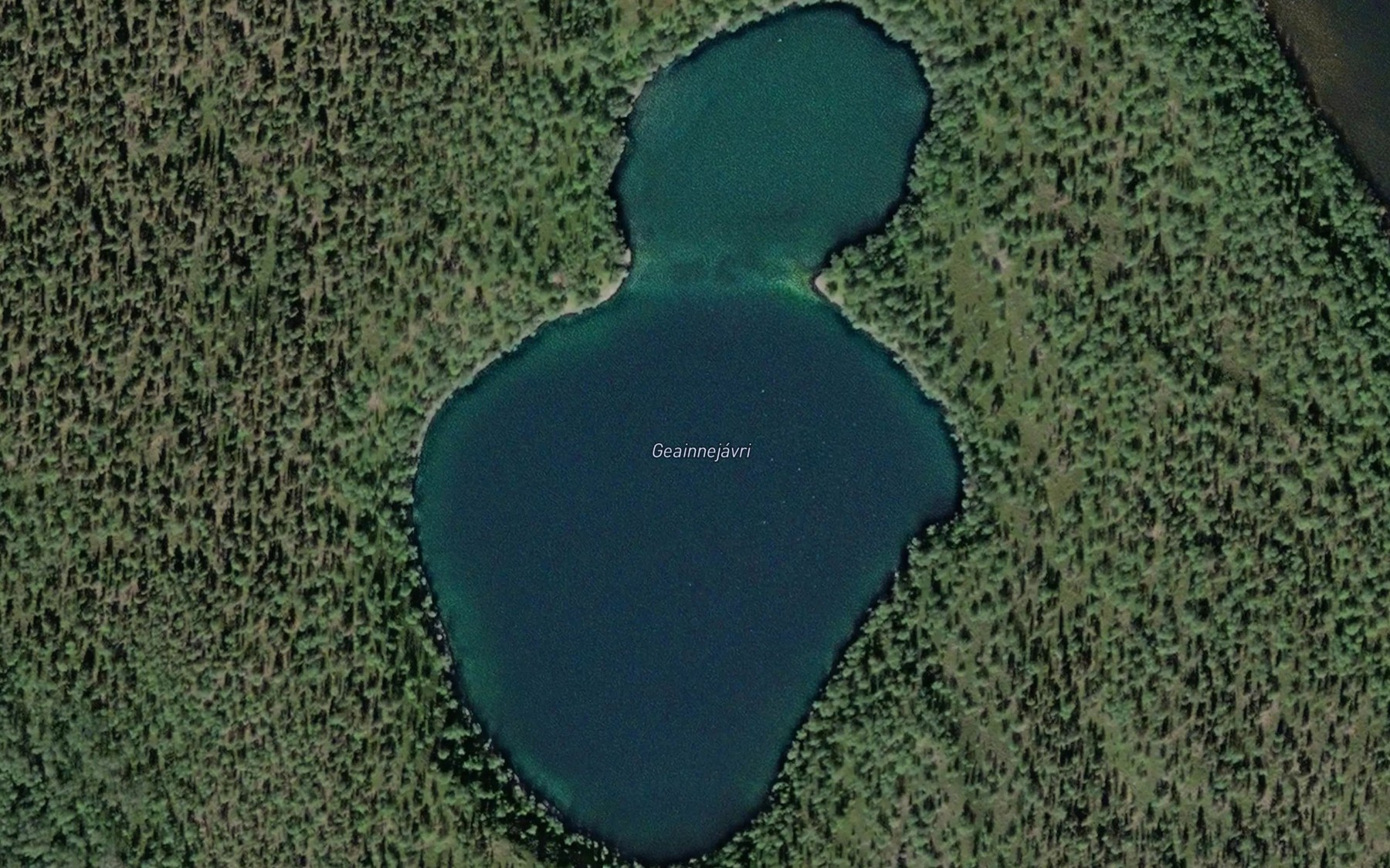Satellite map of the Gaeinejavri
