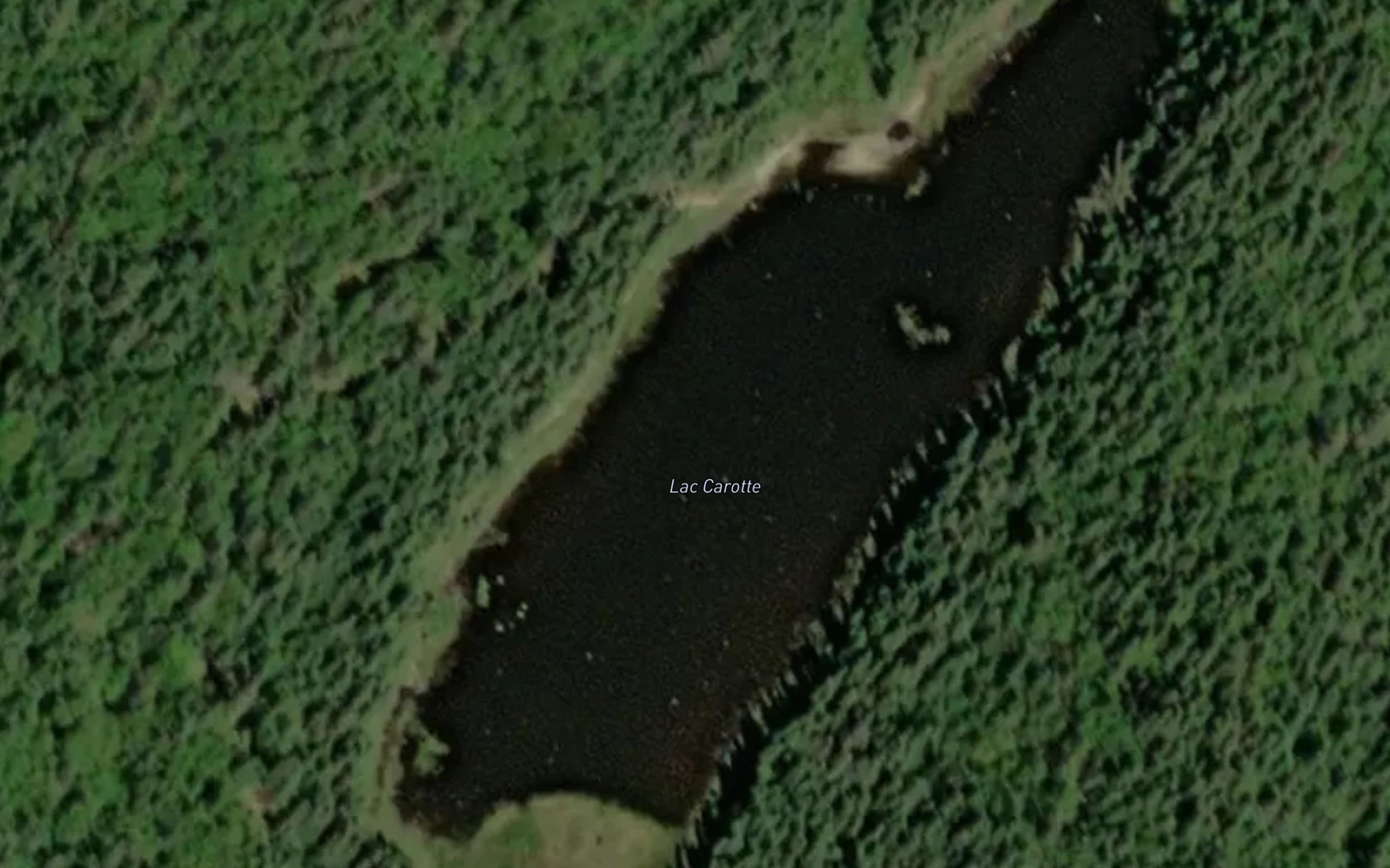 Satellite map of the Lac Carotte