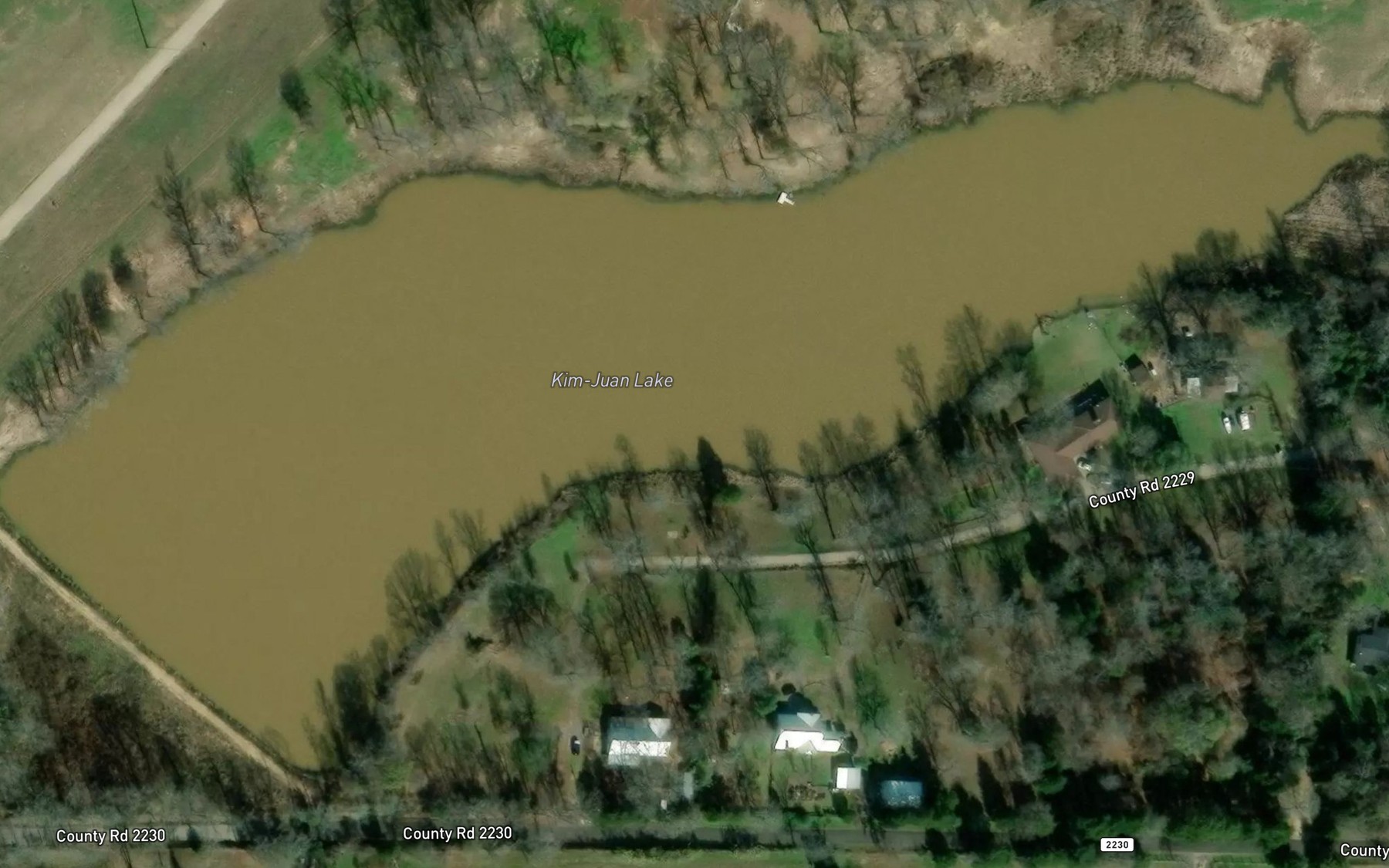 Satellite map of the Kim-Juan Lake