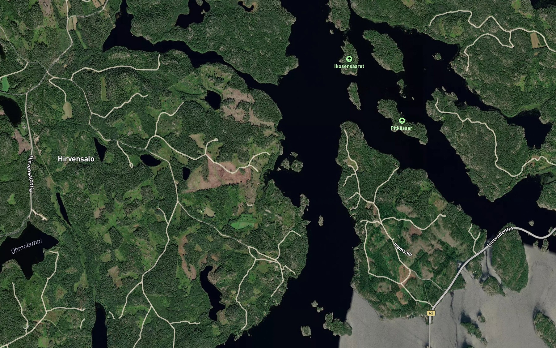 Satellite map of the Levalahti