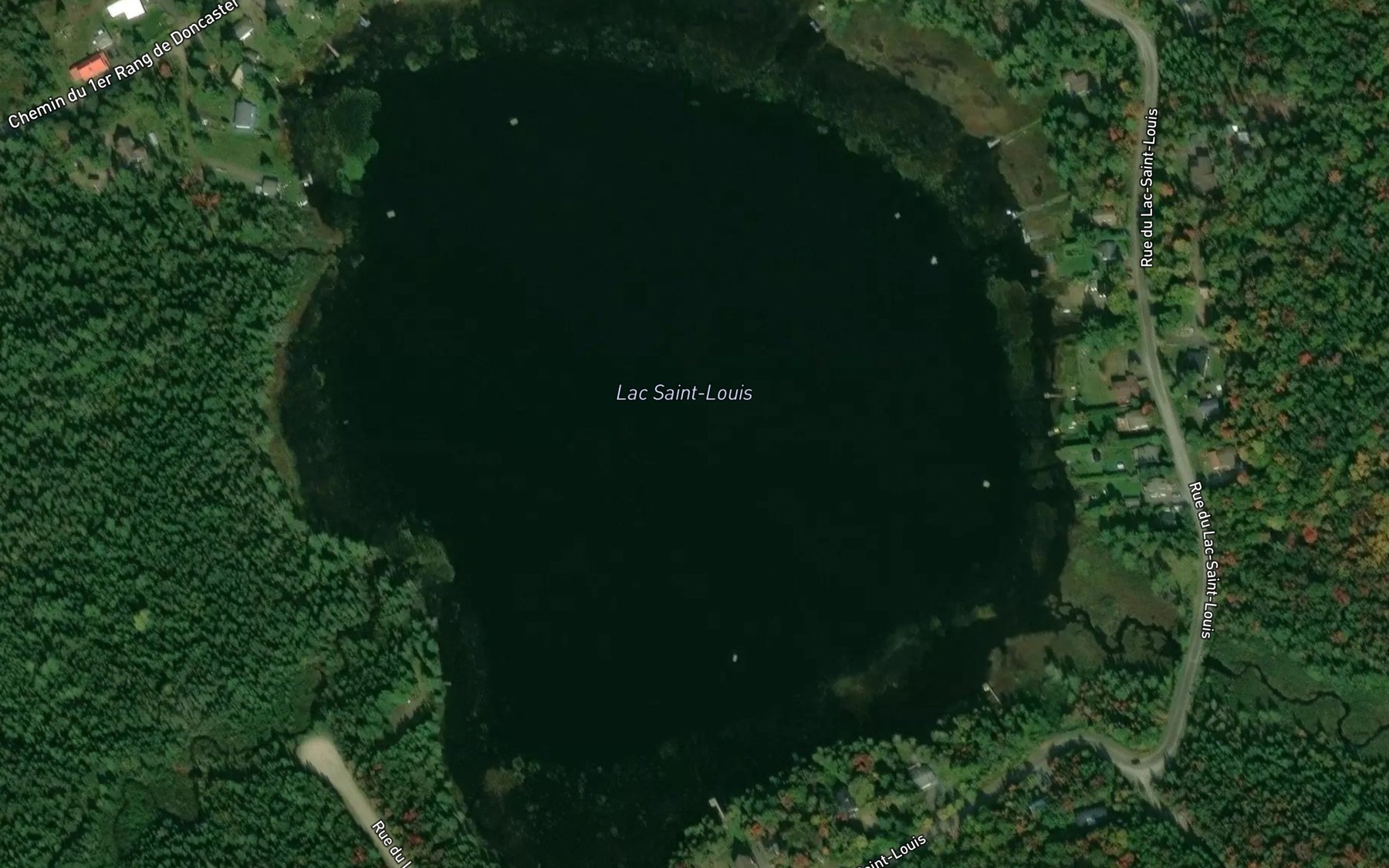 Satellite map of the Lac Saint-Louis