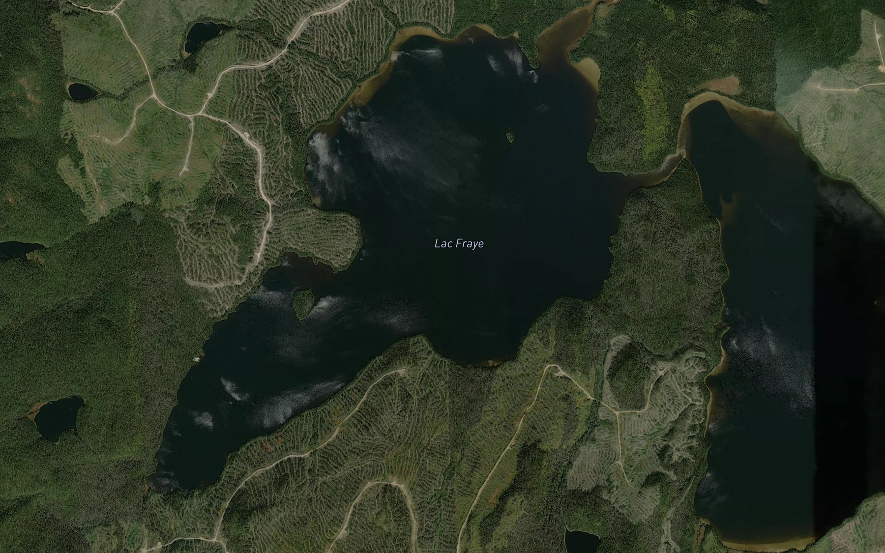 Satellite map of the Lac Fraye