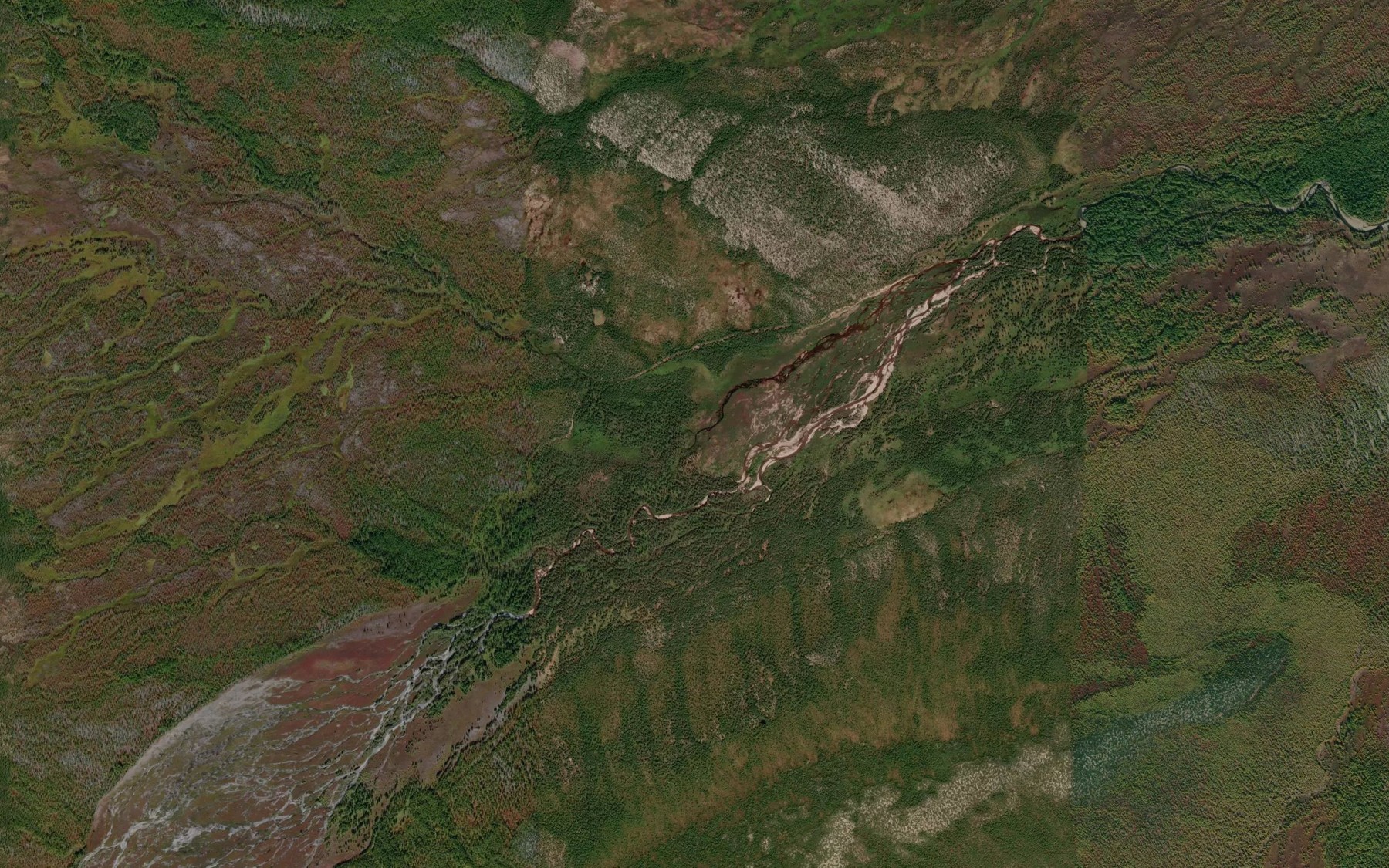 Satellite map of the Largama