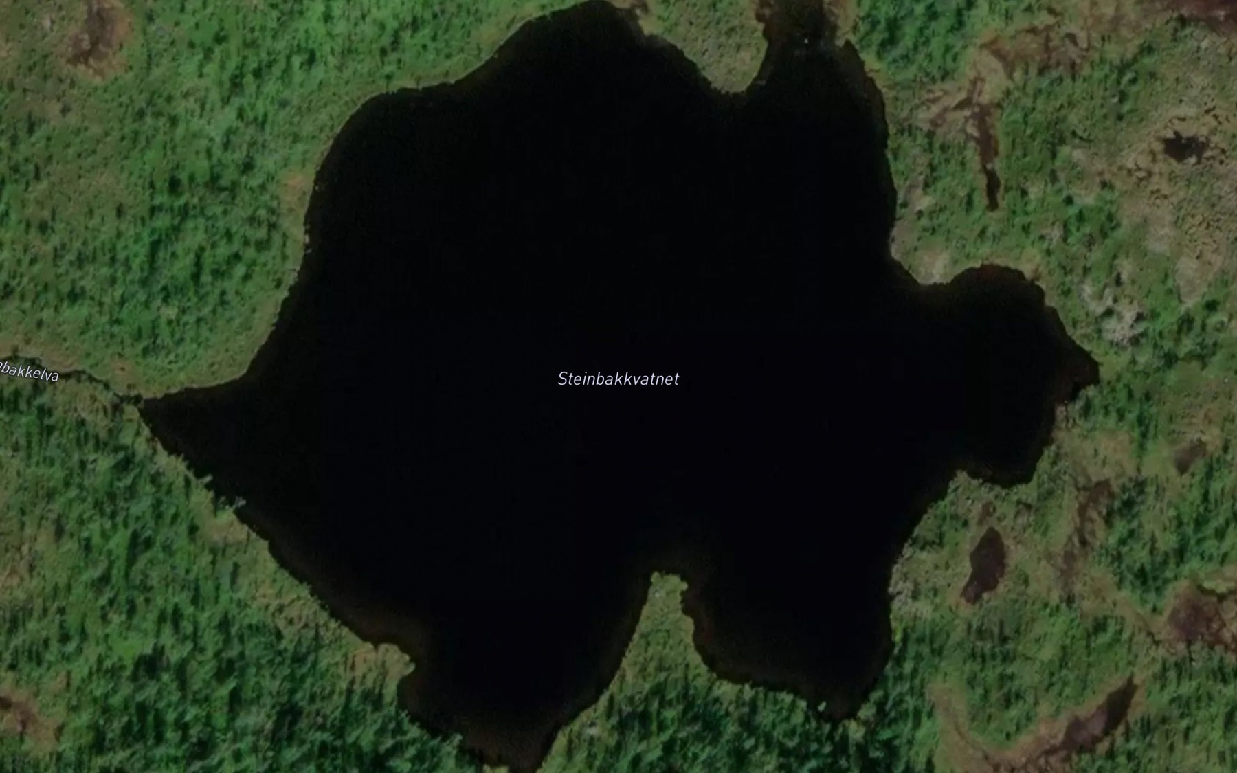 Satellite map of the Steinbakkvatnet