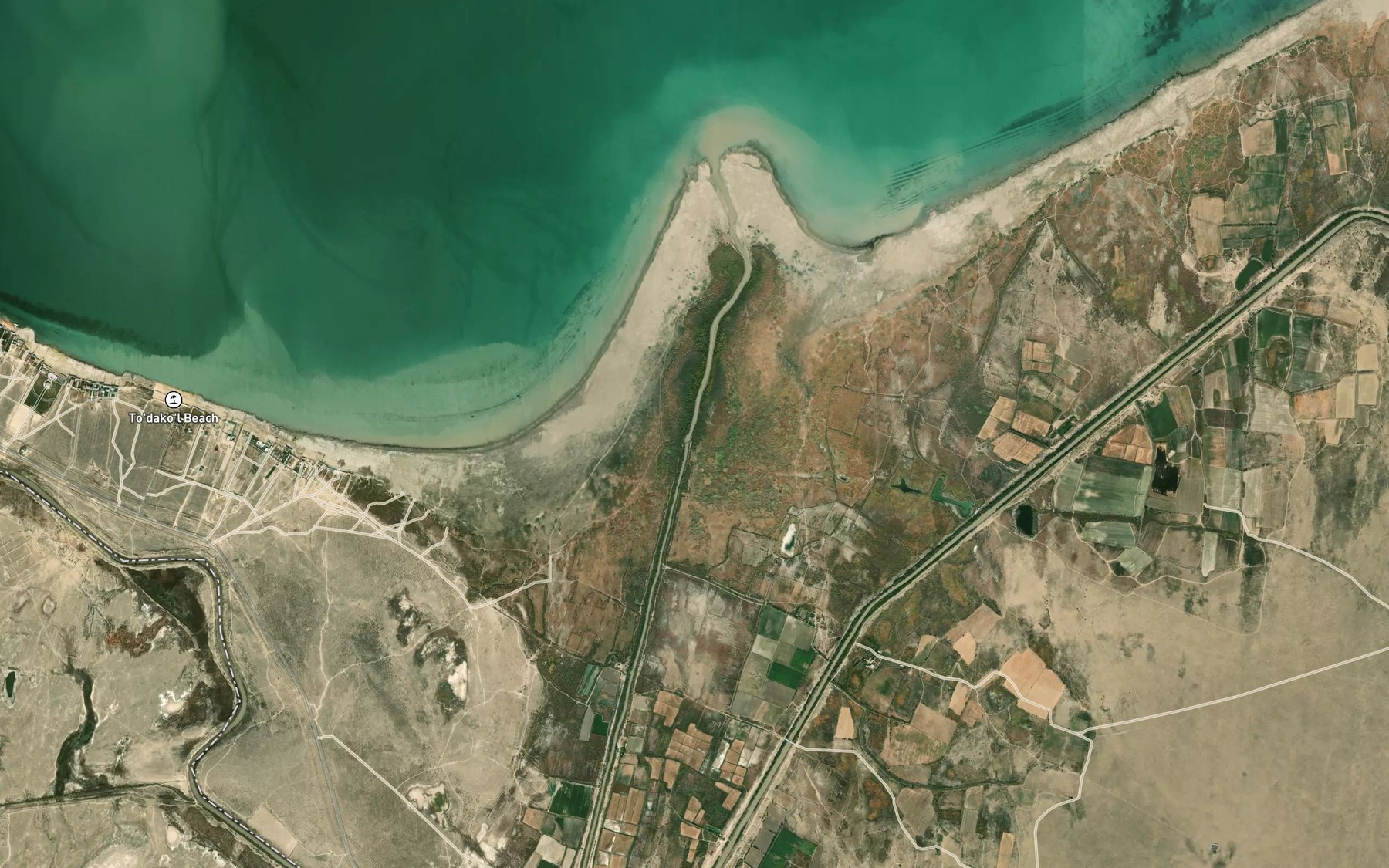 Satellite map of the Sharof Rashidov nomli Amu-Buxoro Kanali