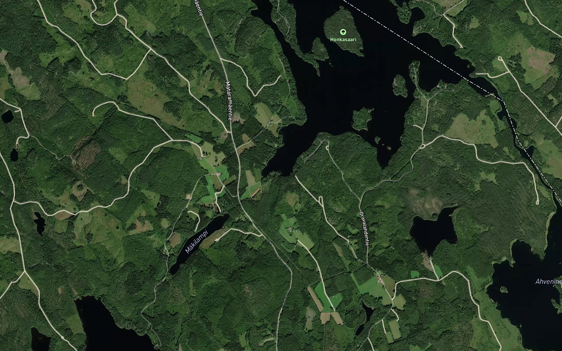 Satellite map of the Sahijoki