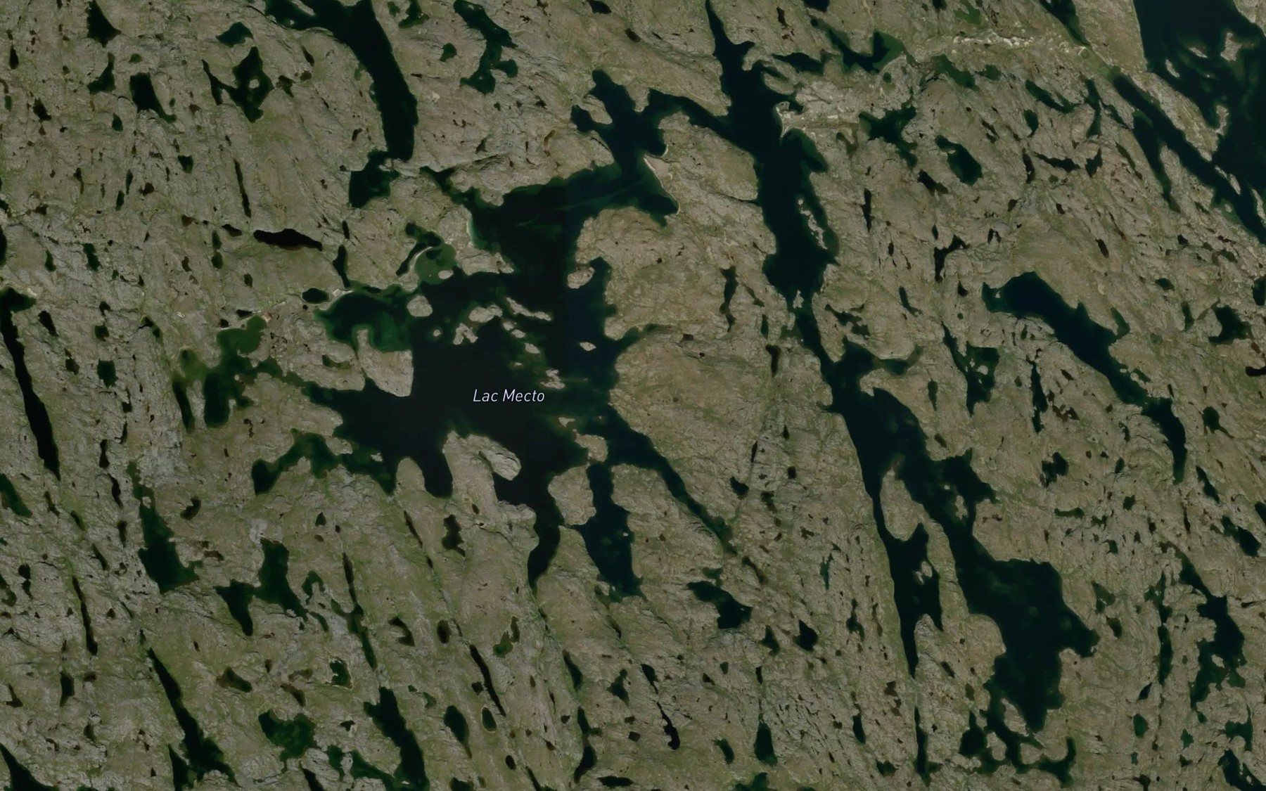 Satellite map of the Lac Mecto
