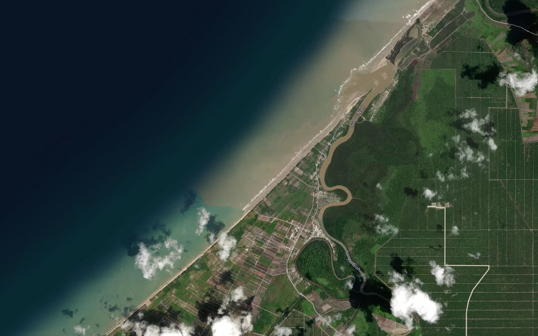 Satellite map of the Sungai Satu