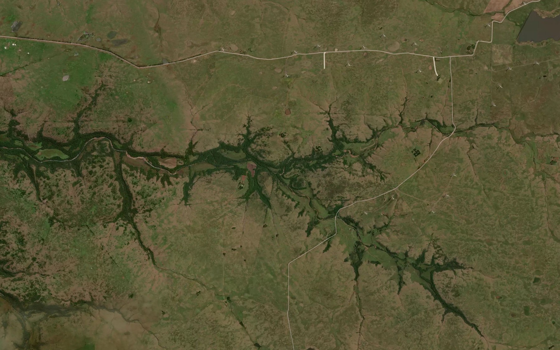 Satellite map of the Sanga Capao do Ingles