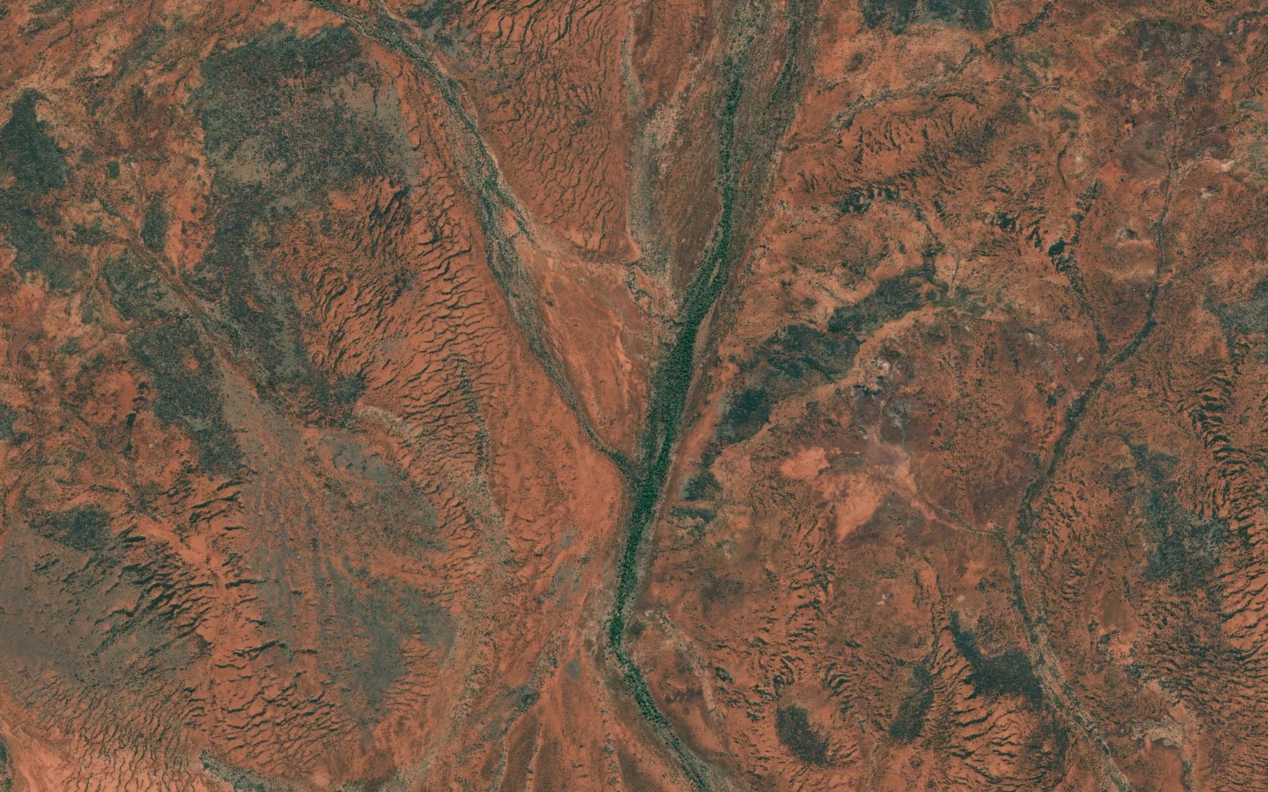 Satellite map of the Negri Creek