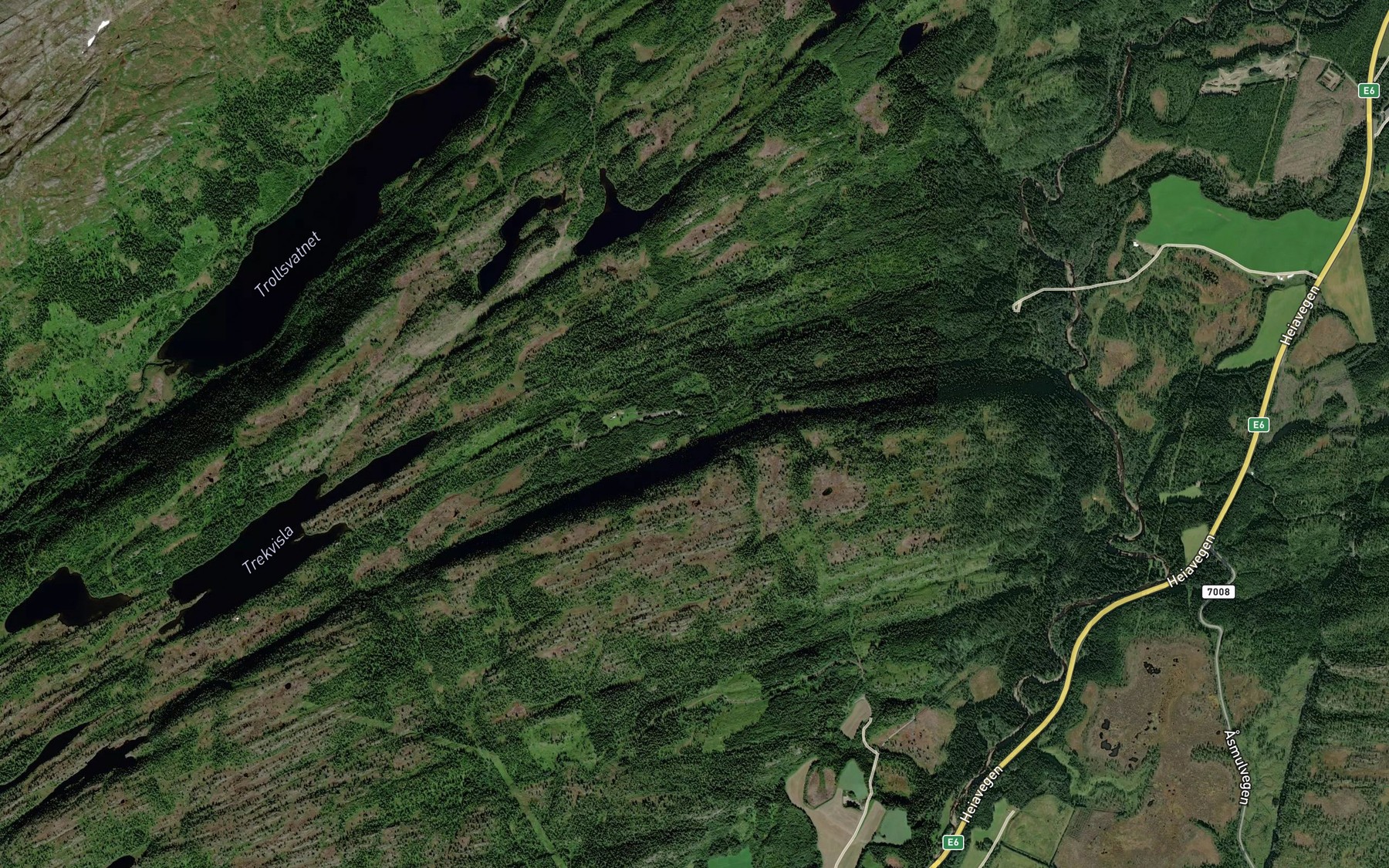 Satellite map of the Trekviselbekken