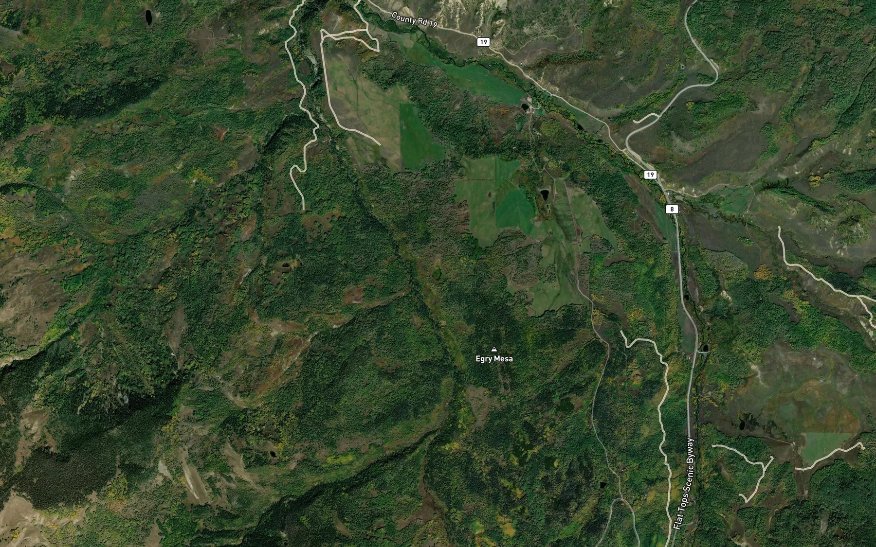 Satellite map of the Ball Lake