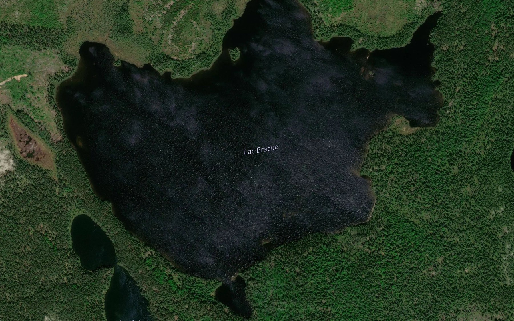 Satellite map of the Lac Braque