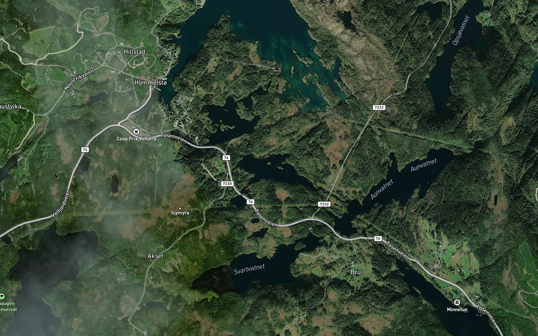 Satellite map of the Rugasvatnet