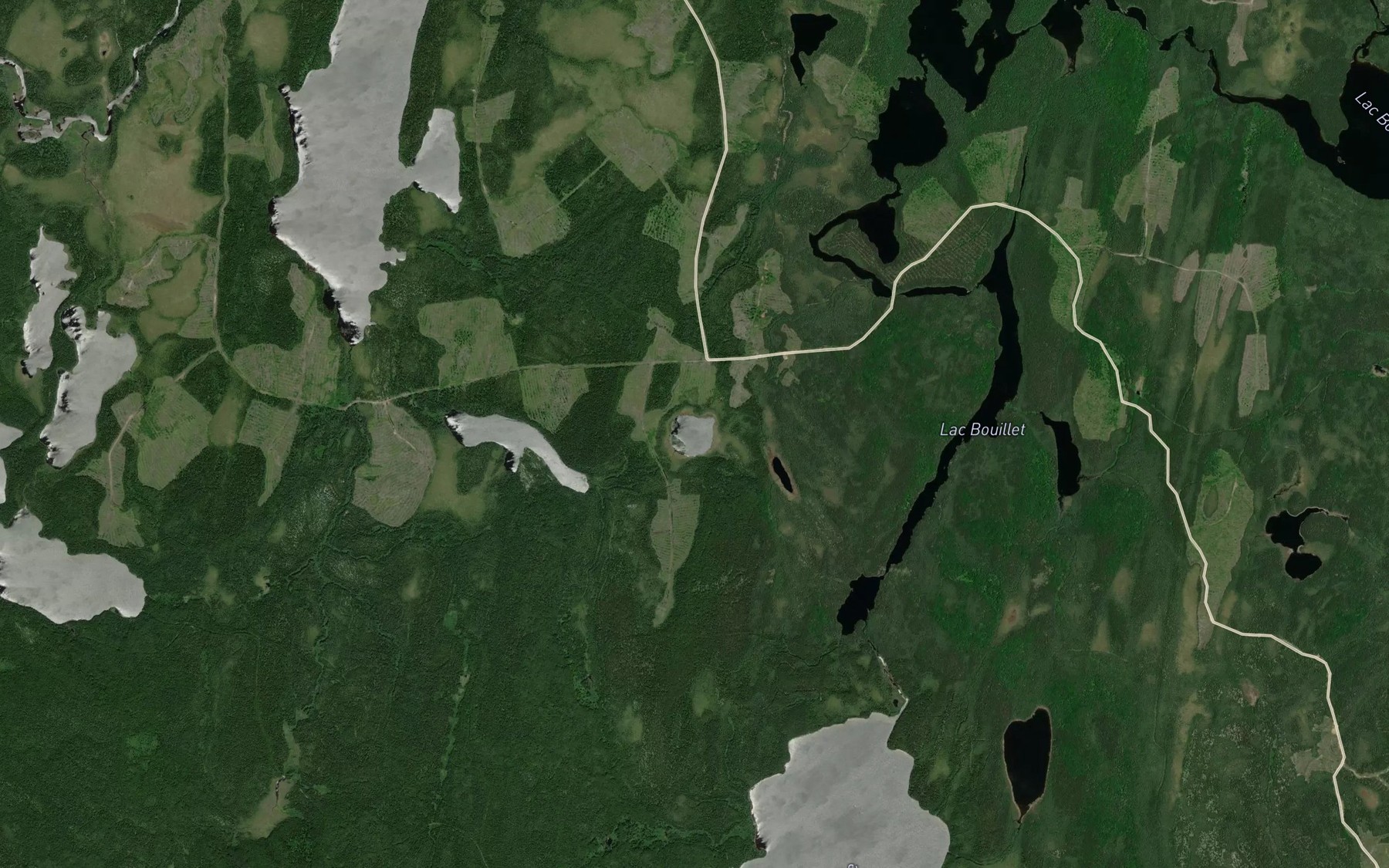 Satellite map of the Lac Fleurette