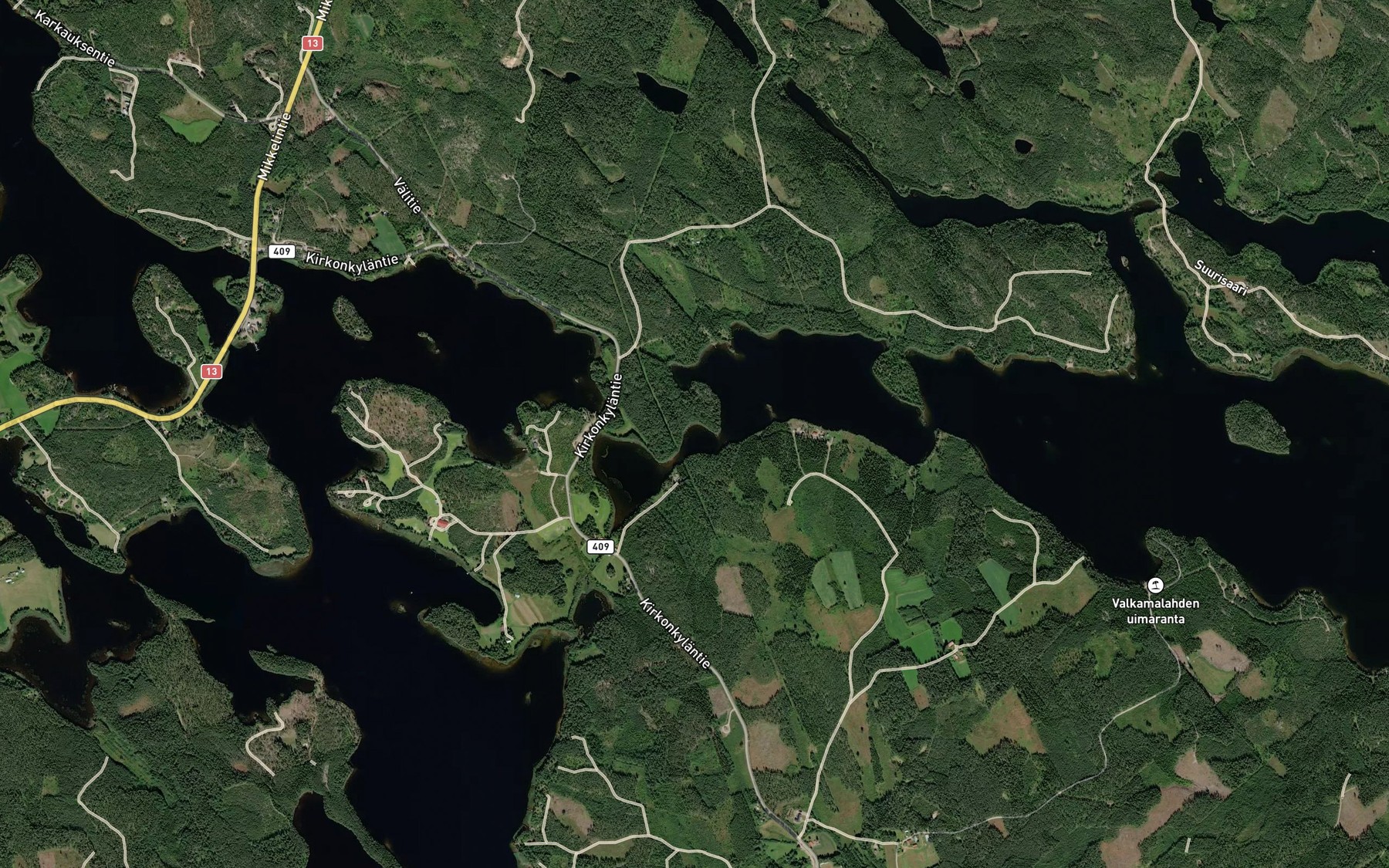 Satellite map of the Purnu