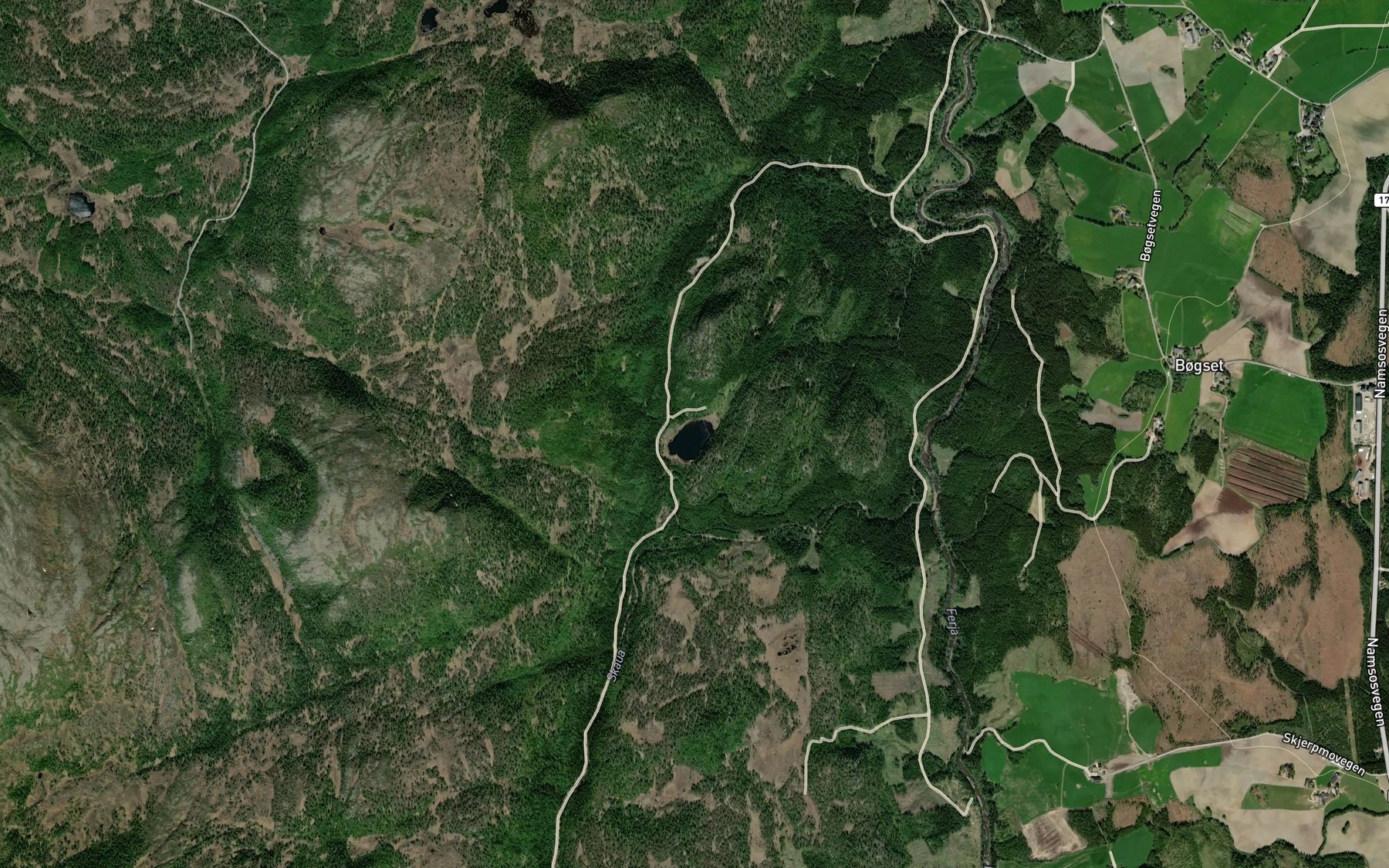 Satellite map of the Litlvatnet
