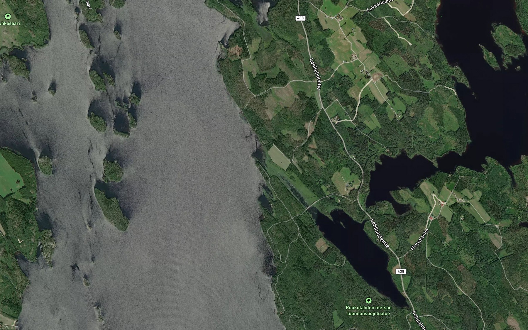 Satellite map of the Salmensuu