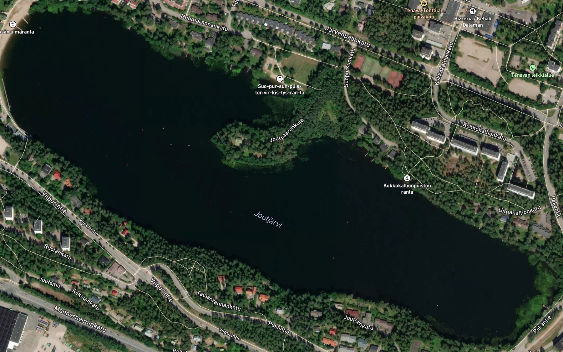 Satellite map of the Joutjaervi