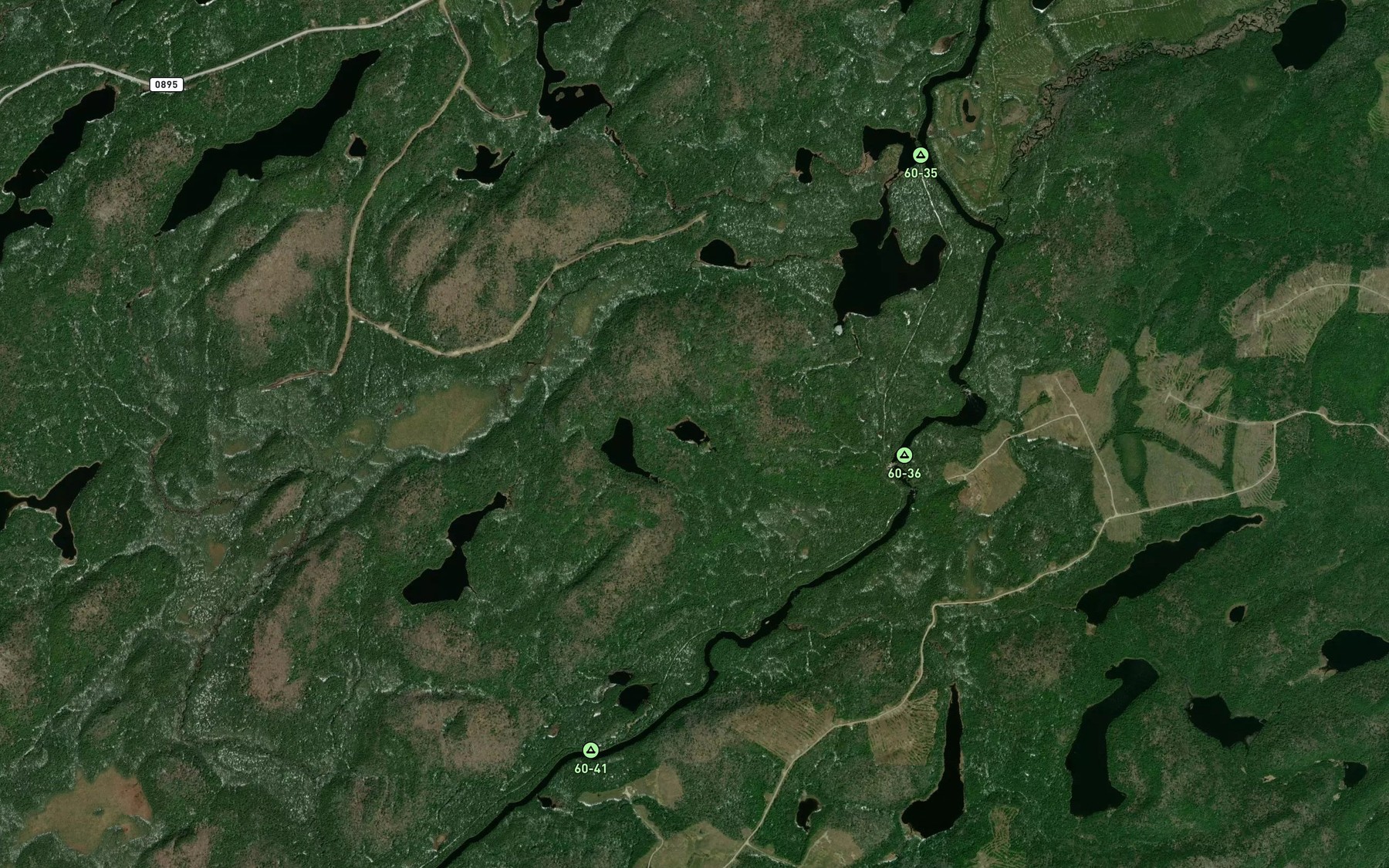 Satellite map of the Lac Garre