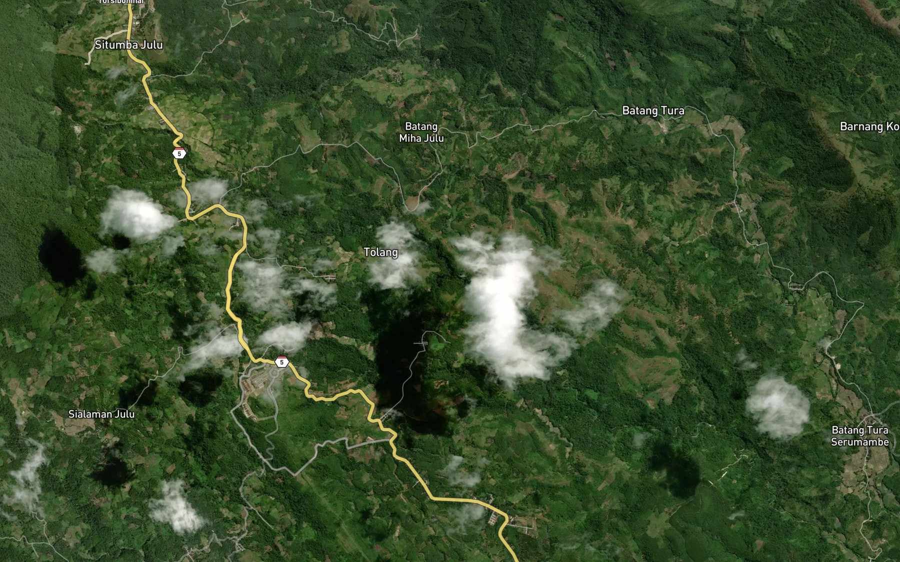 Satellite map of the Aek Payabalik
