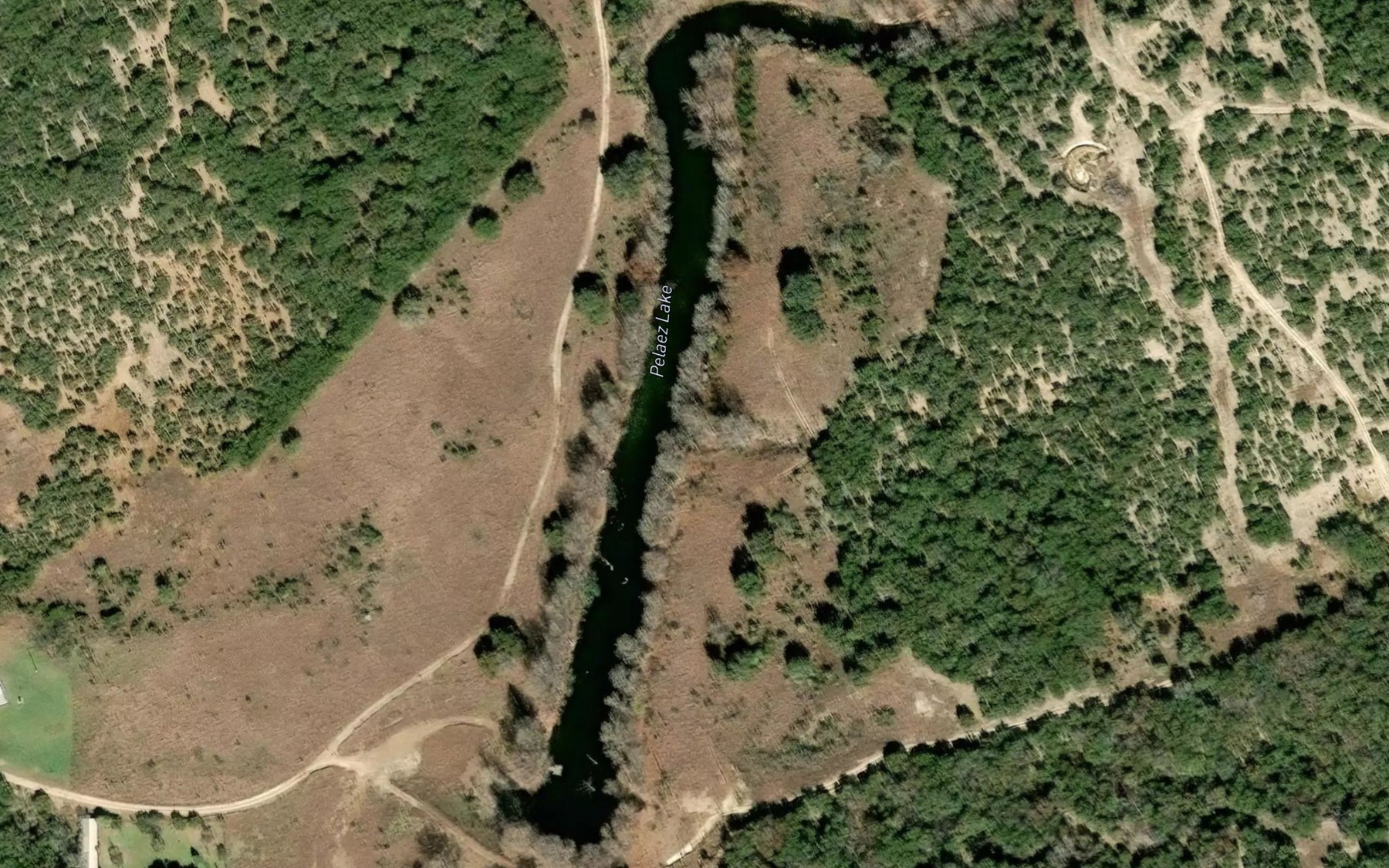 Satellite map of the Pelaez Lake