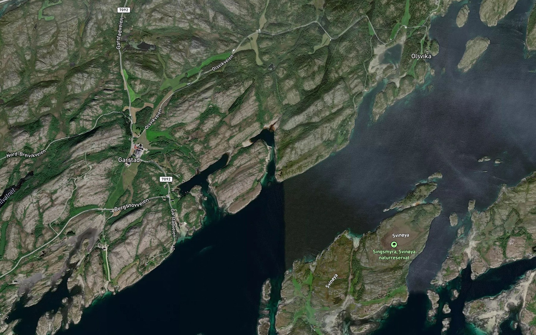Satellite map of the Kvennhusvagen