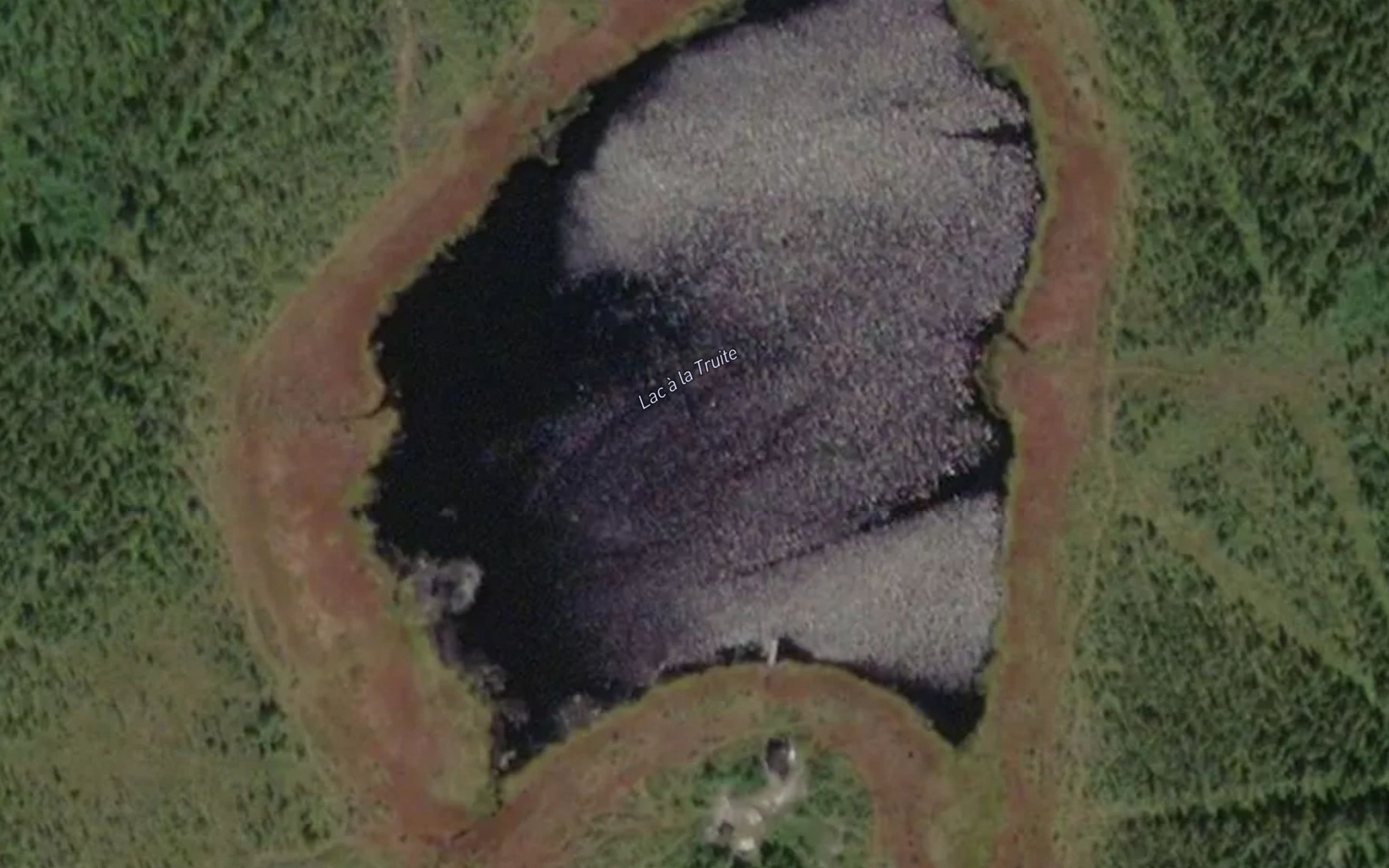Satellite map of the Lac a la Truite
