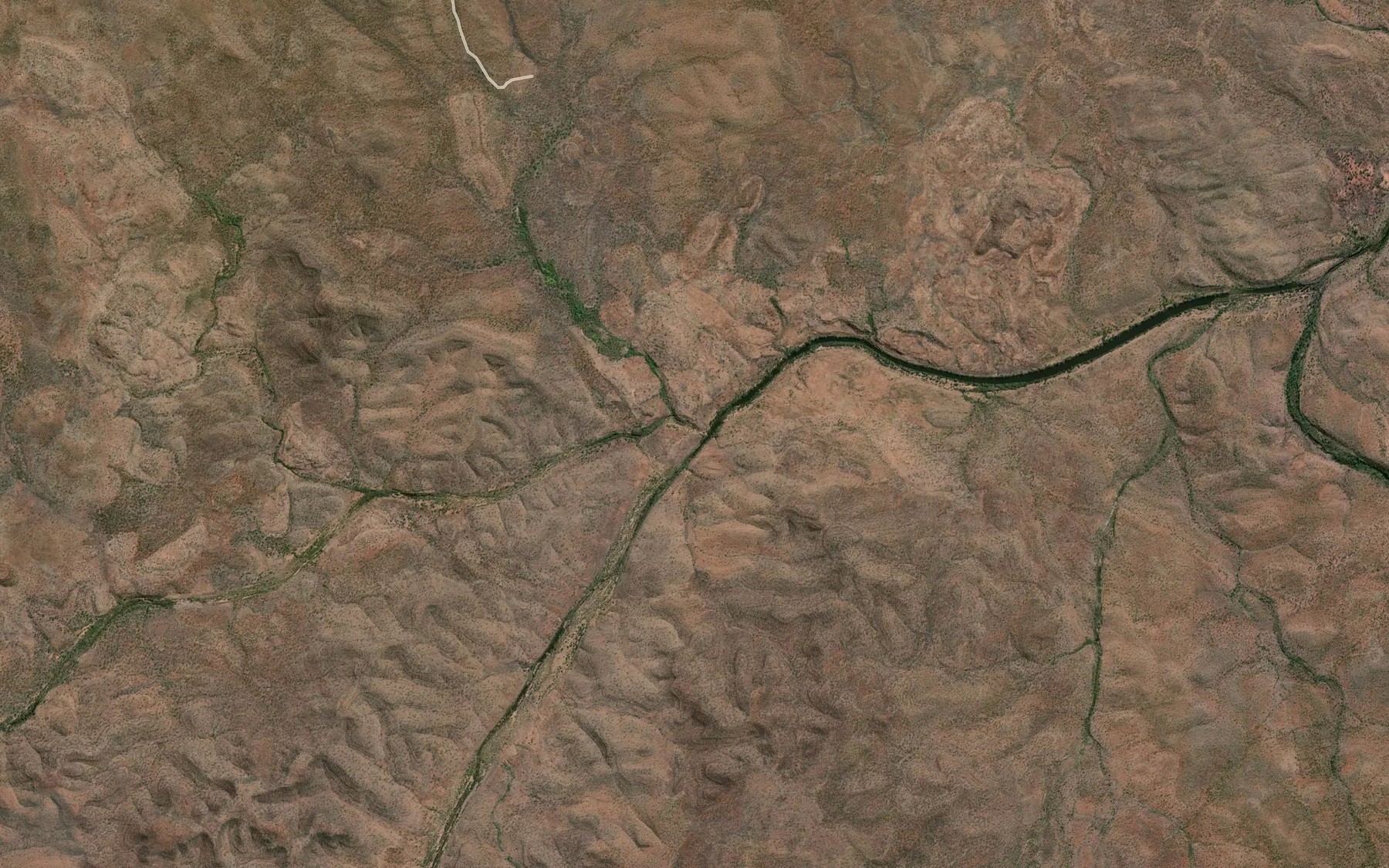 Satellite map of the Quaker Creek