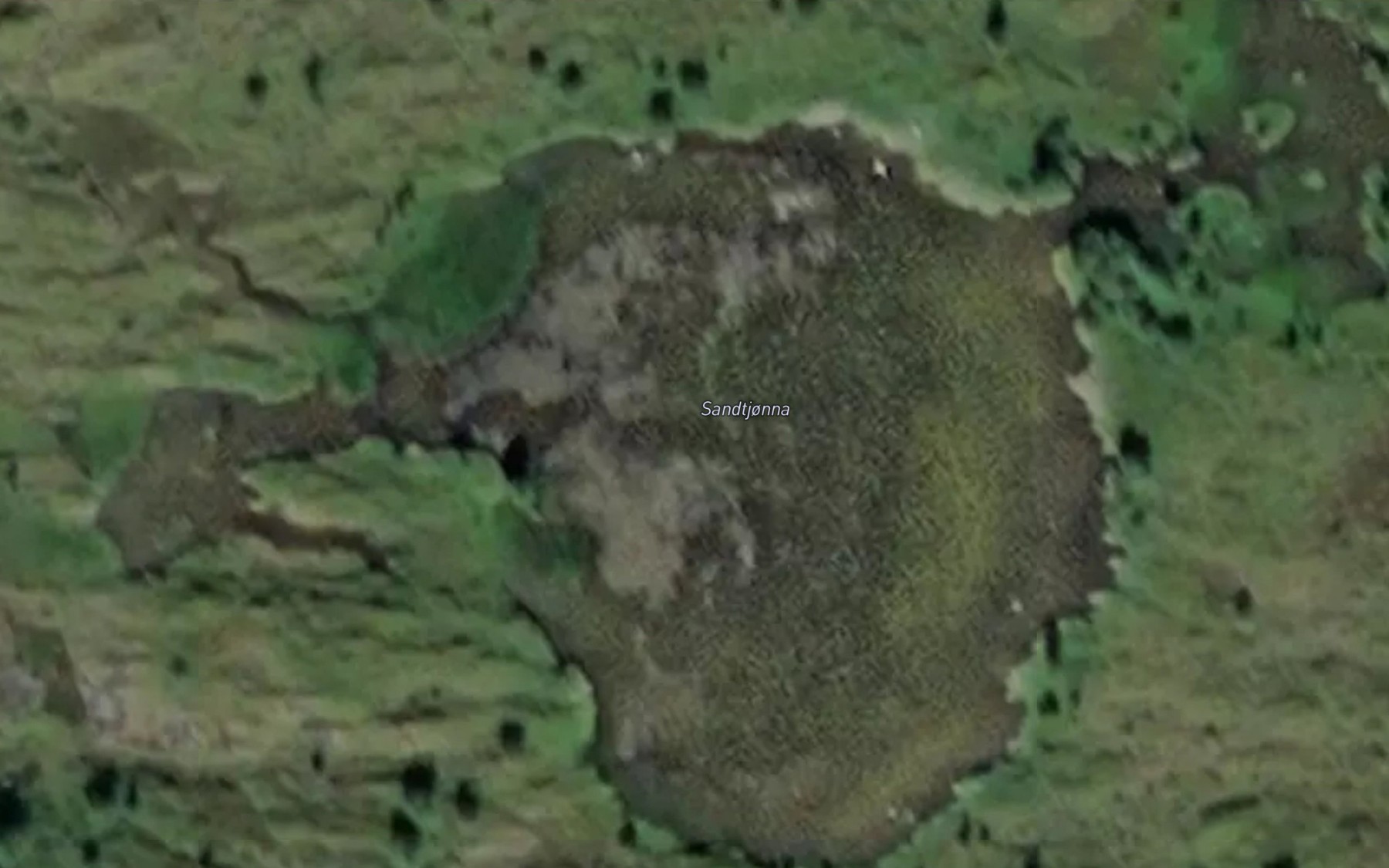Satellite map of the Sandtjonna