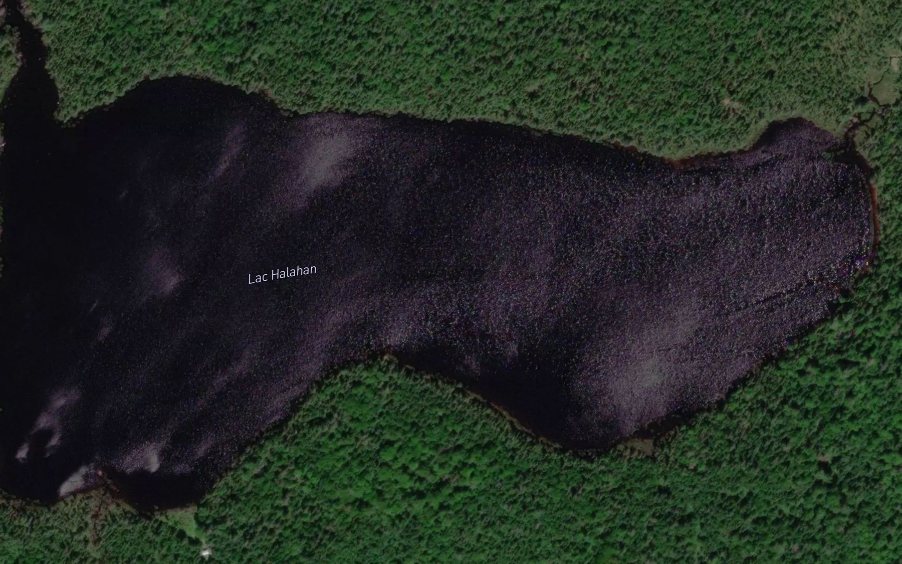 Satellite map of the Lac Halahan