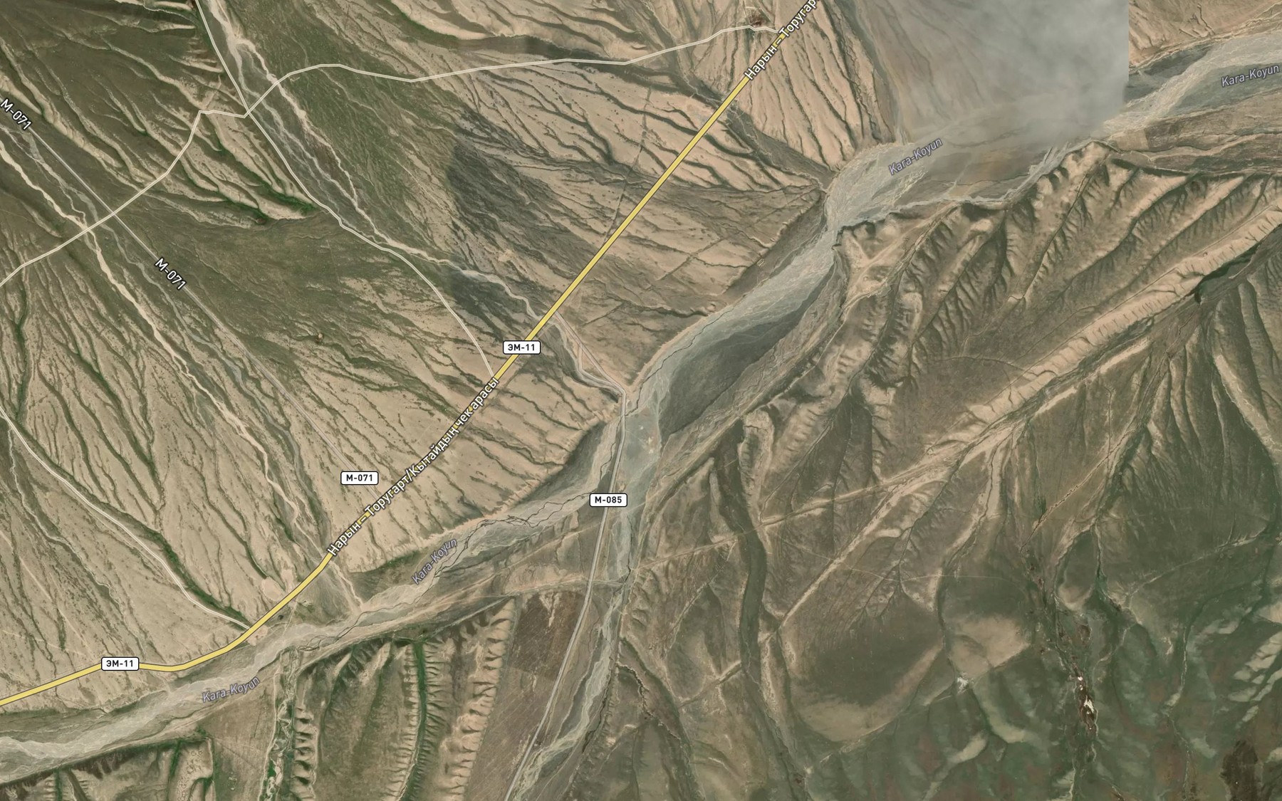 Satellite map of the Tashrabat