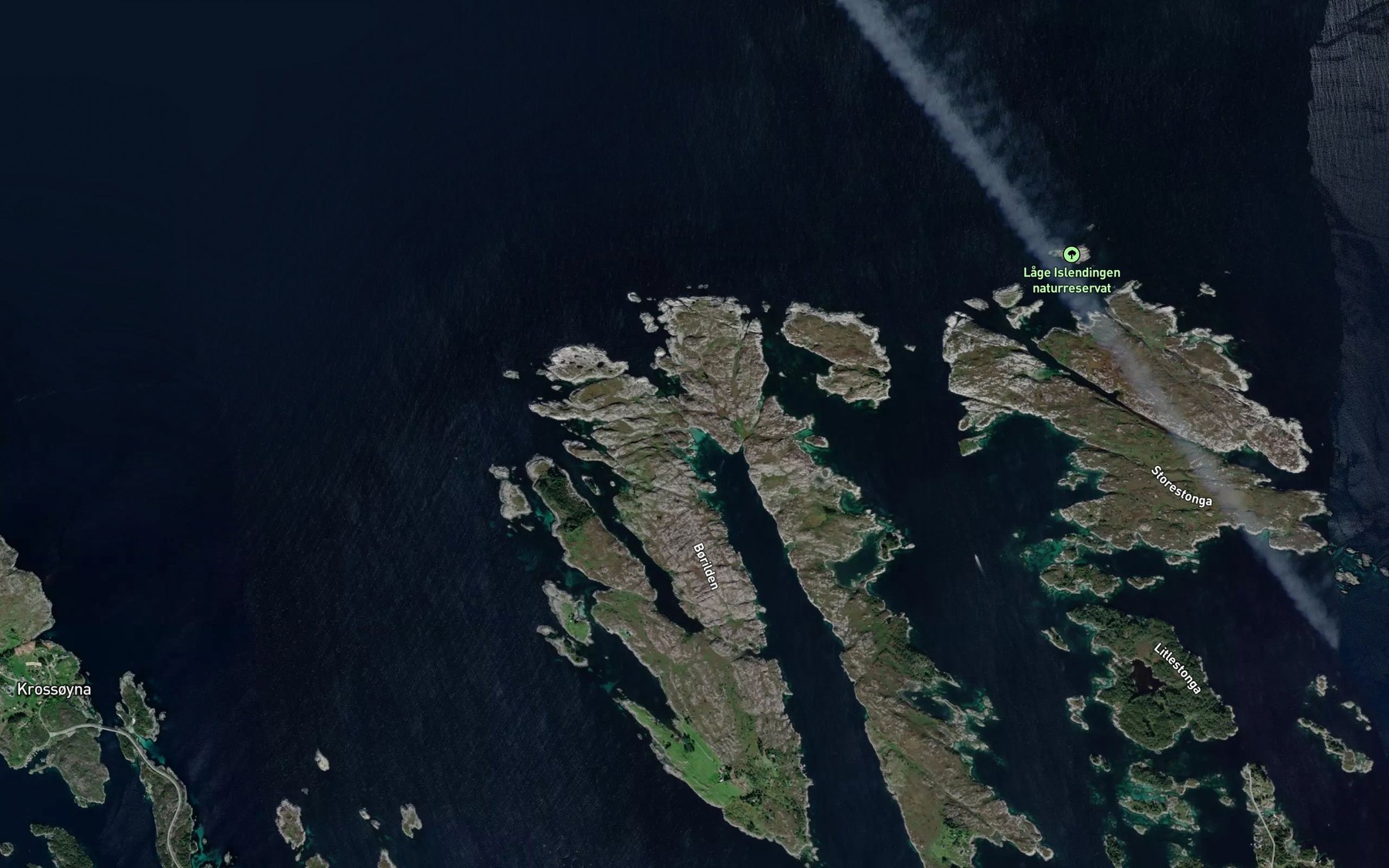 Satellite map of the Kluftesanden