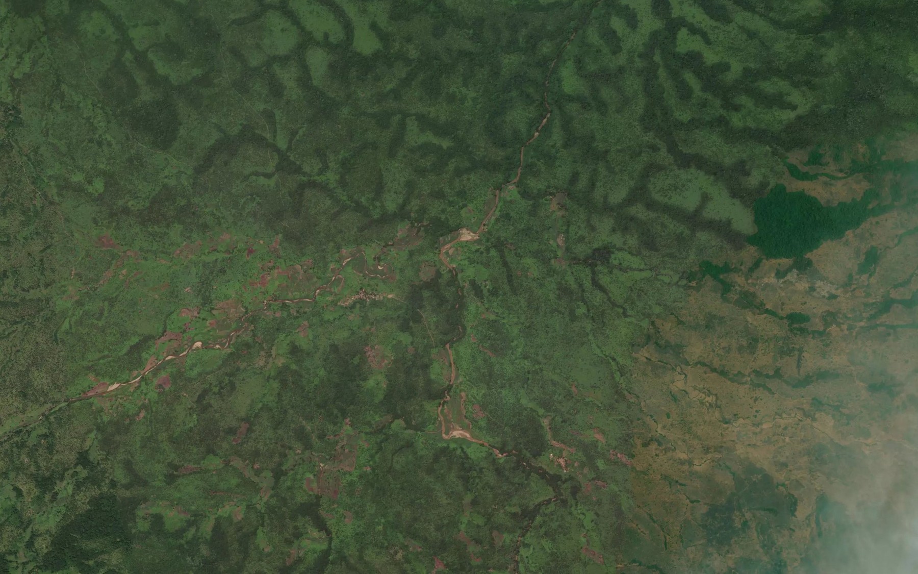 Satellite map of the River Mbam
