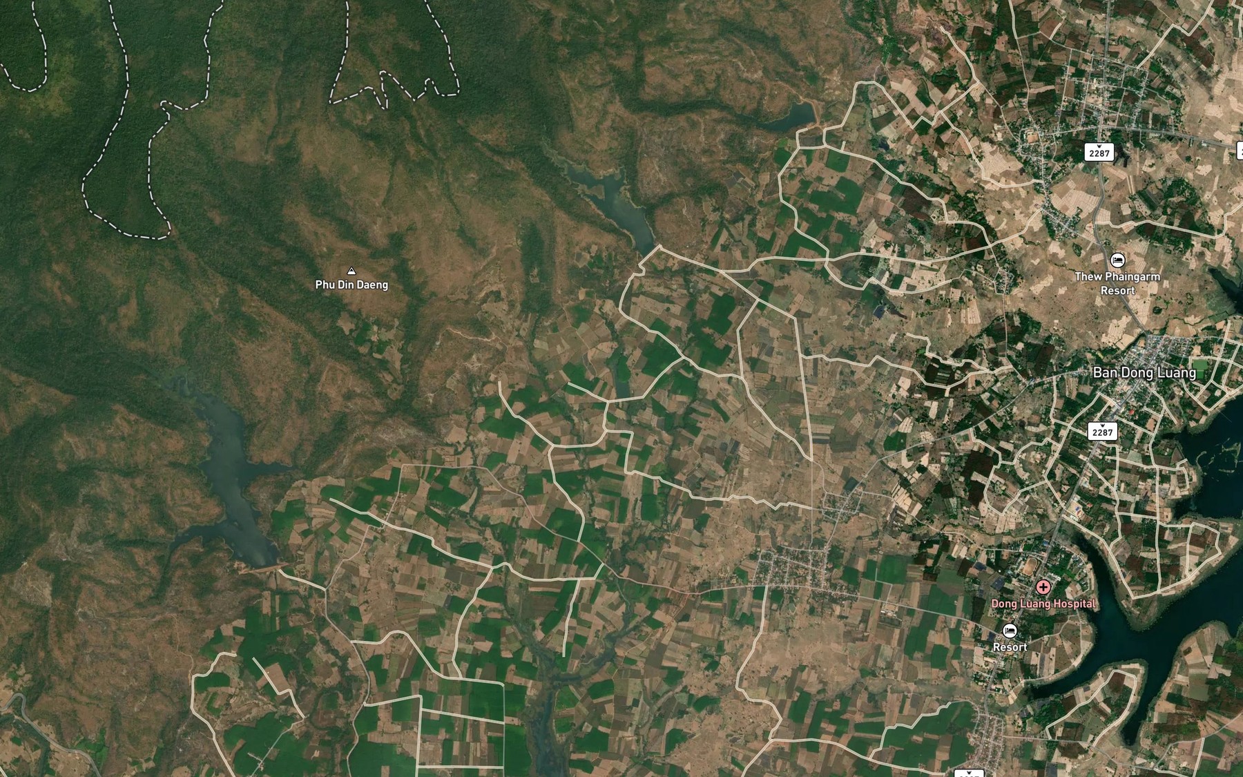 Satellite map of the Ang Kep Nam Huai Khi Mu
