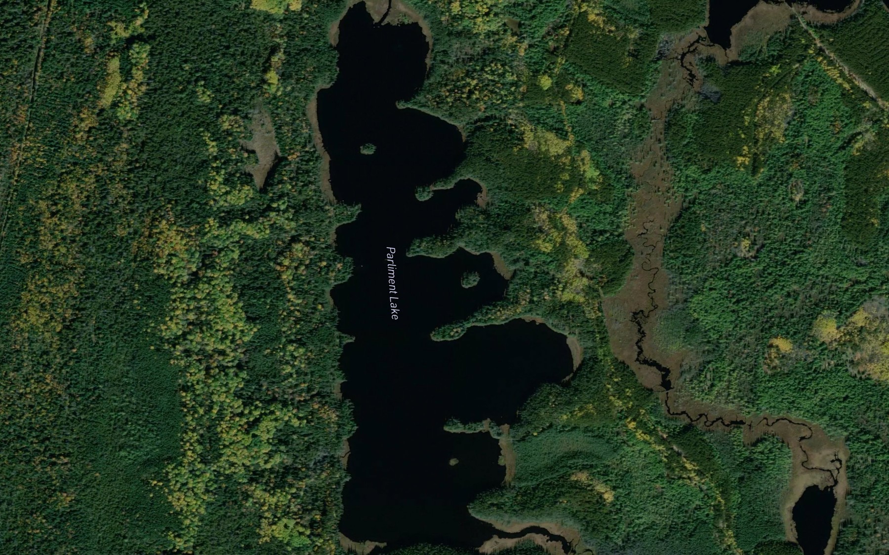 Satellite map of the Parliment Lake