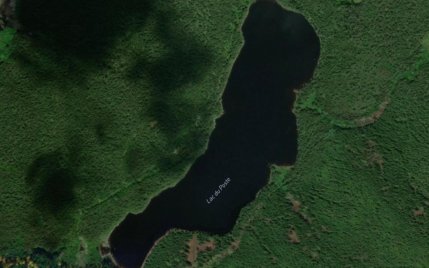 Satellite map of the Lac du Poste