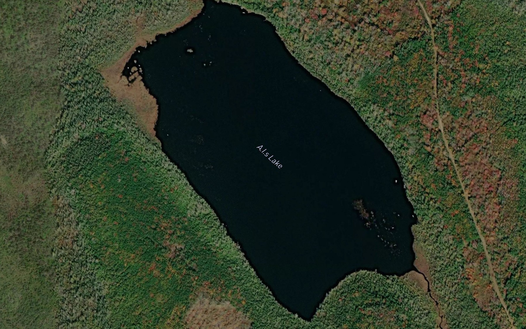 Satellite map of the A.I.s Lake