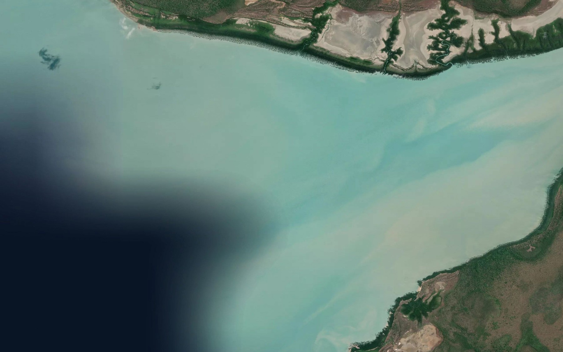 Satellite map of the Minimini Creek